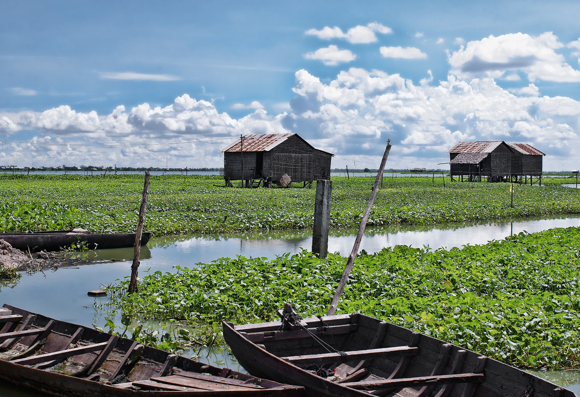 Optionele tour naar het Tonle Sap meer in de regio Siem Reap in Cambodja