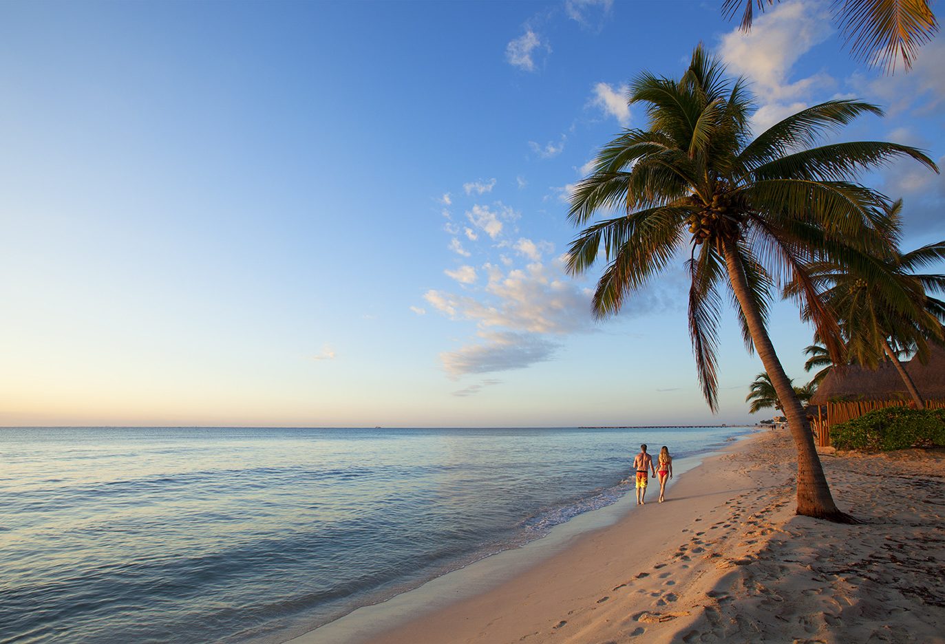 Strand van het Mahekal Beach Resort in Playa del Carmen in Mexico