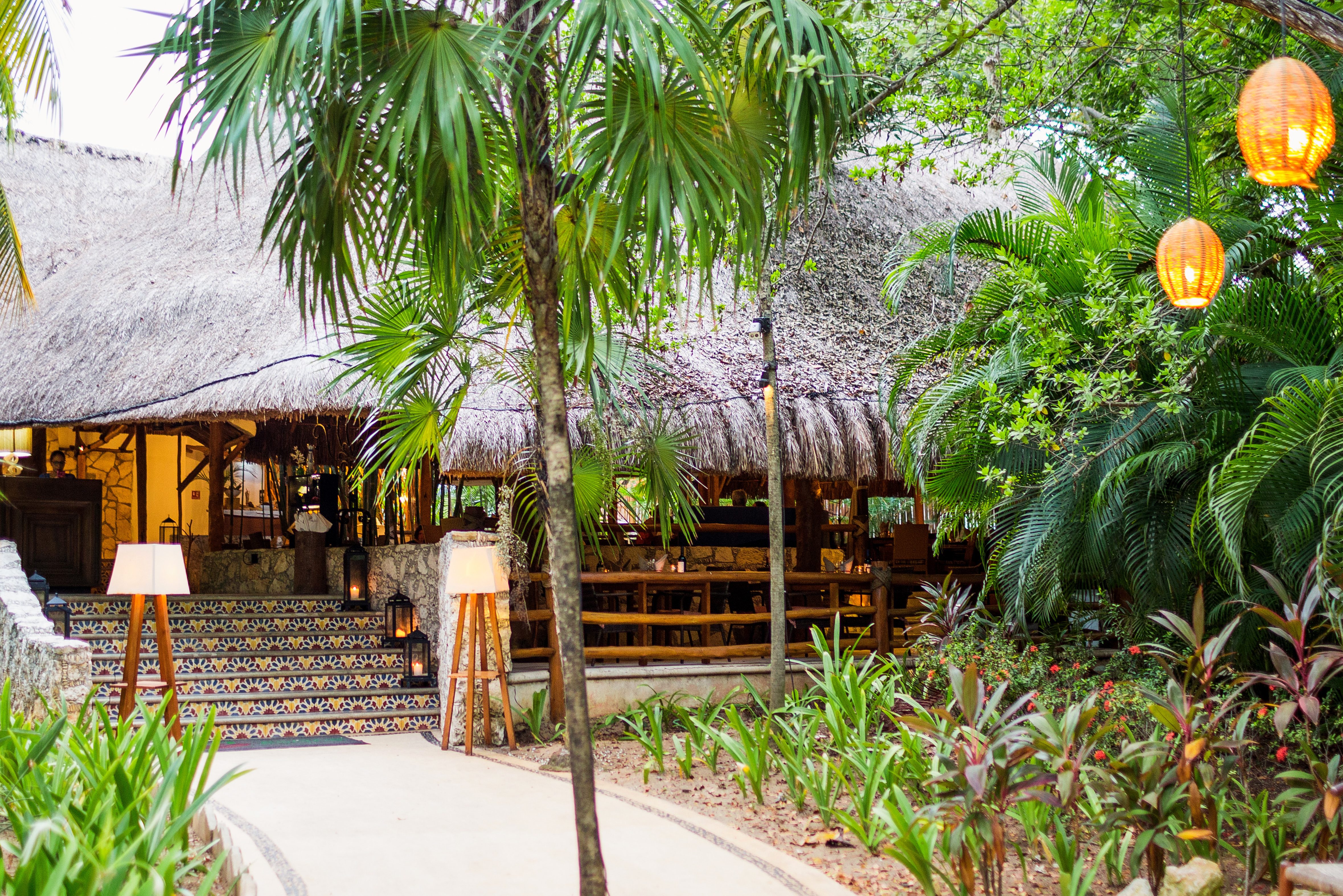 Cocina restaurant van het Mahekal Beach Resort in Playa del Carmen in Mexico