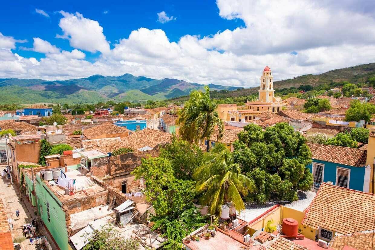 Uitzicht over Trinidad in Cuba