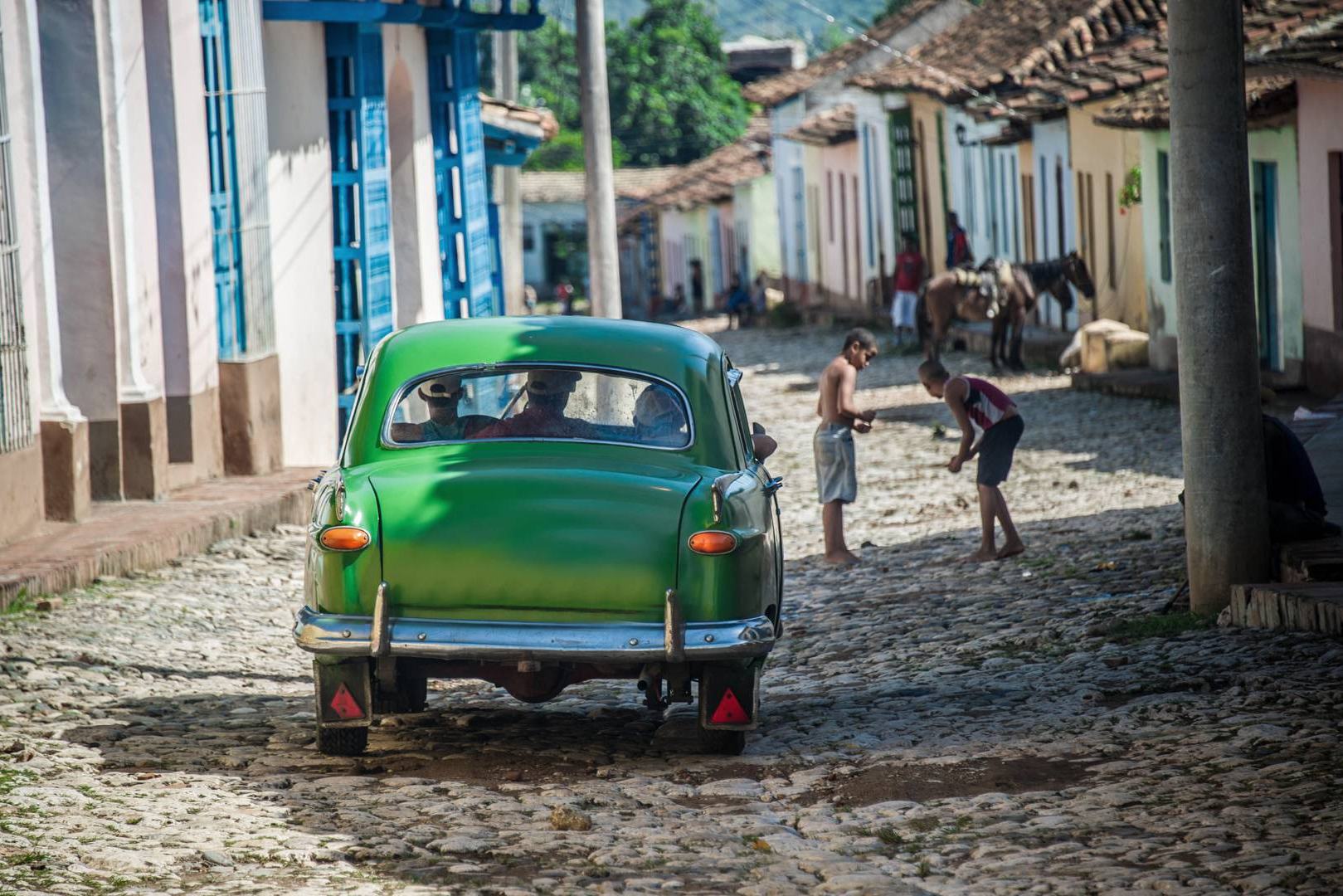 Oud straatje in Trinidad in Cuba