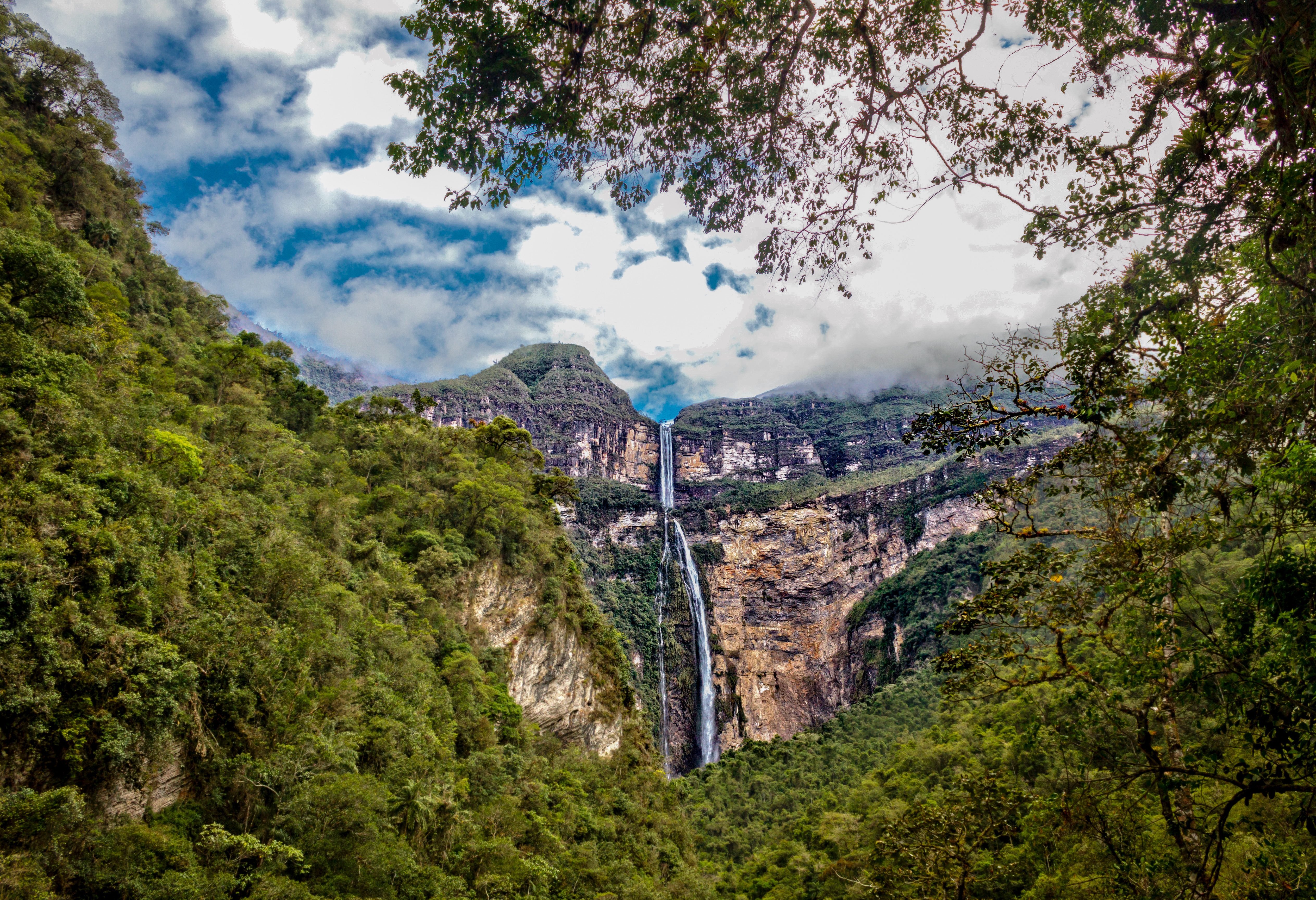 Gocta waterval in het noorden van Peru