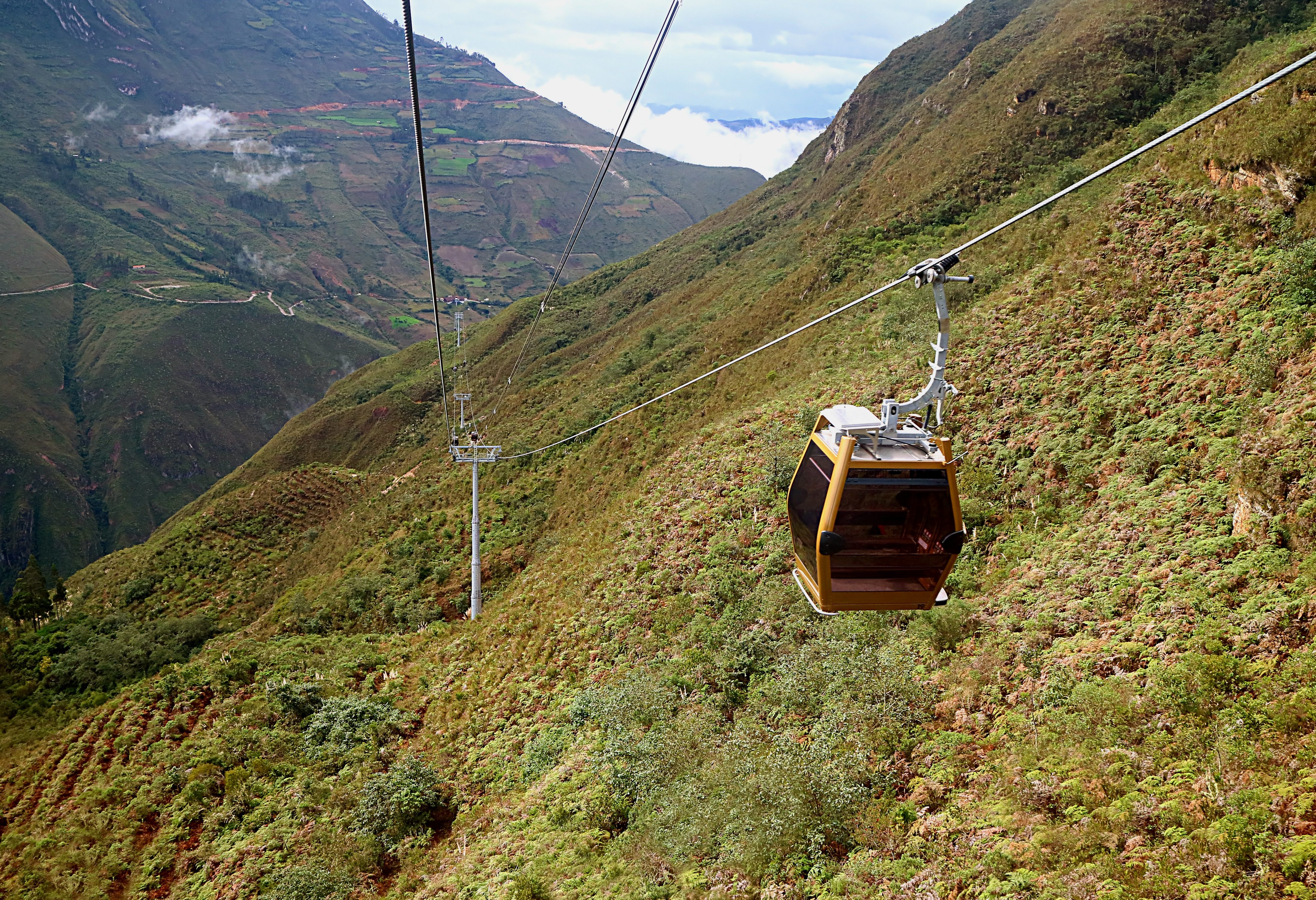 Kabelbaan naar Kuelap in het noorden van Peru