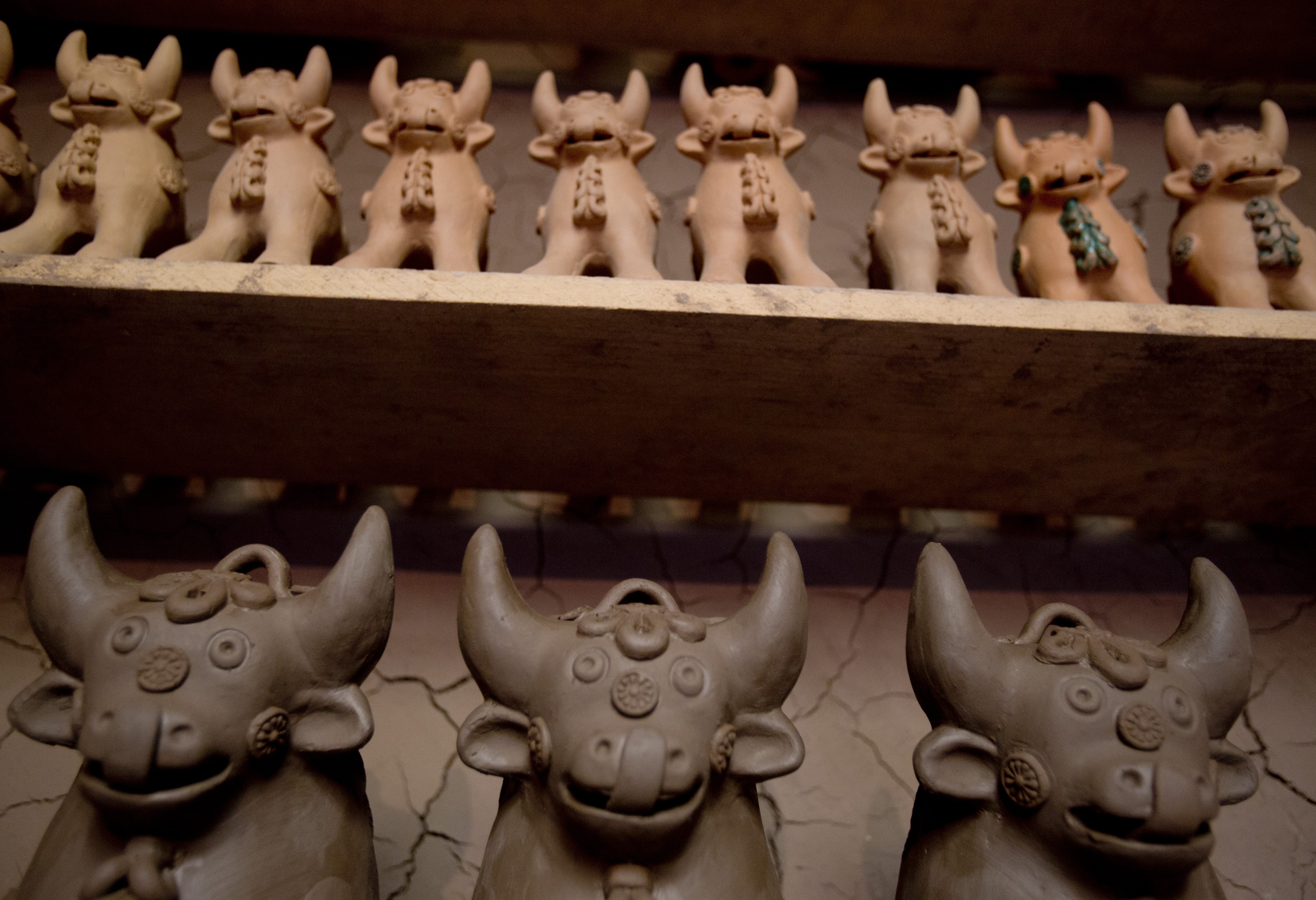 De stiertjes van Pukara in Peru