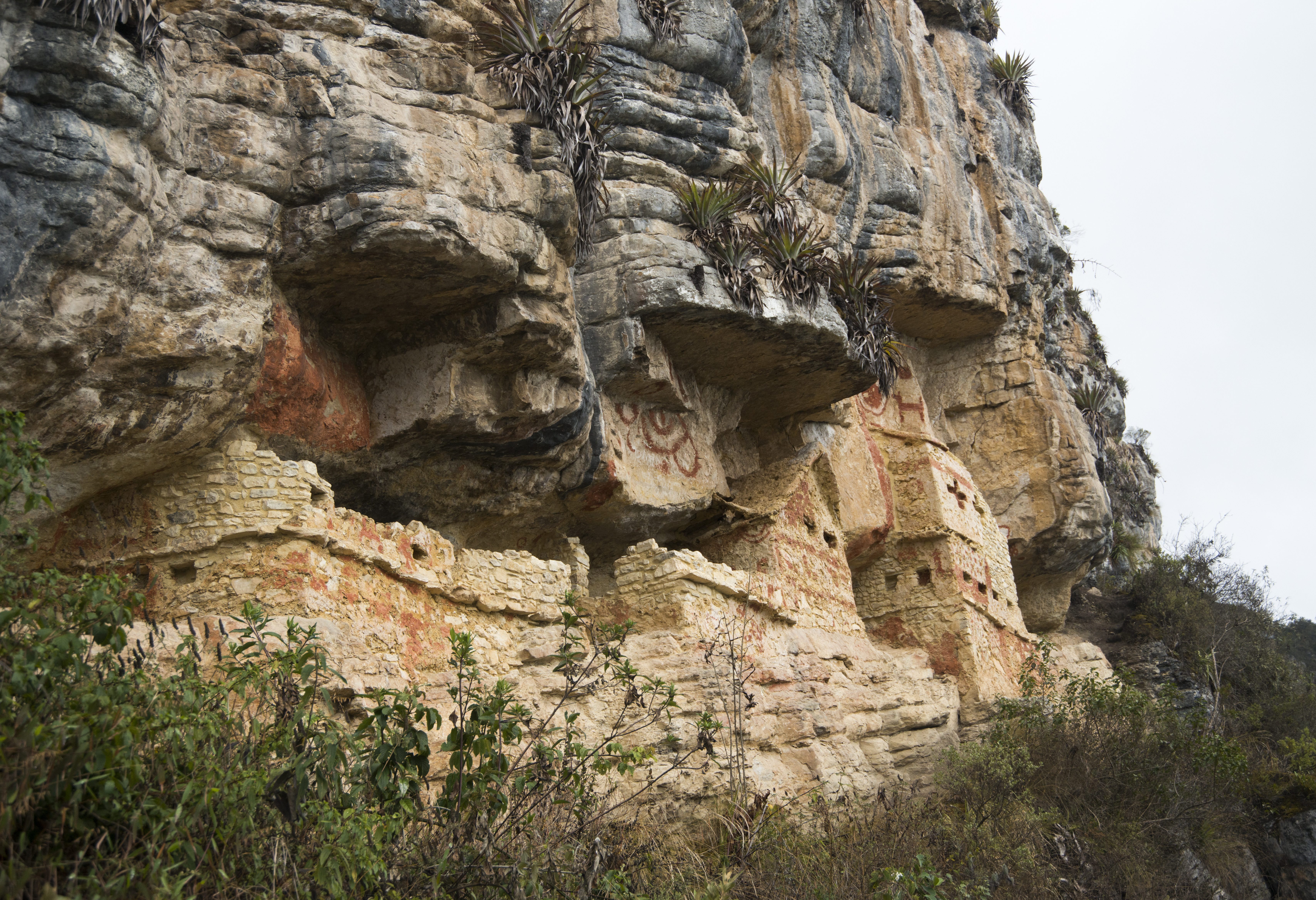 Mausoleum van Revash nabij Chachapoyas in het noorden van Peru