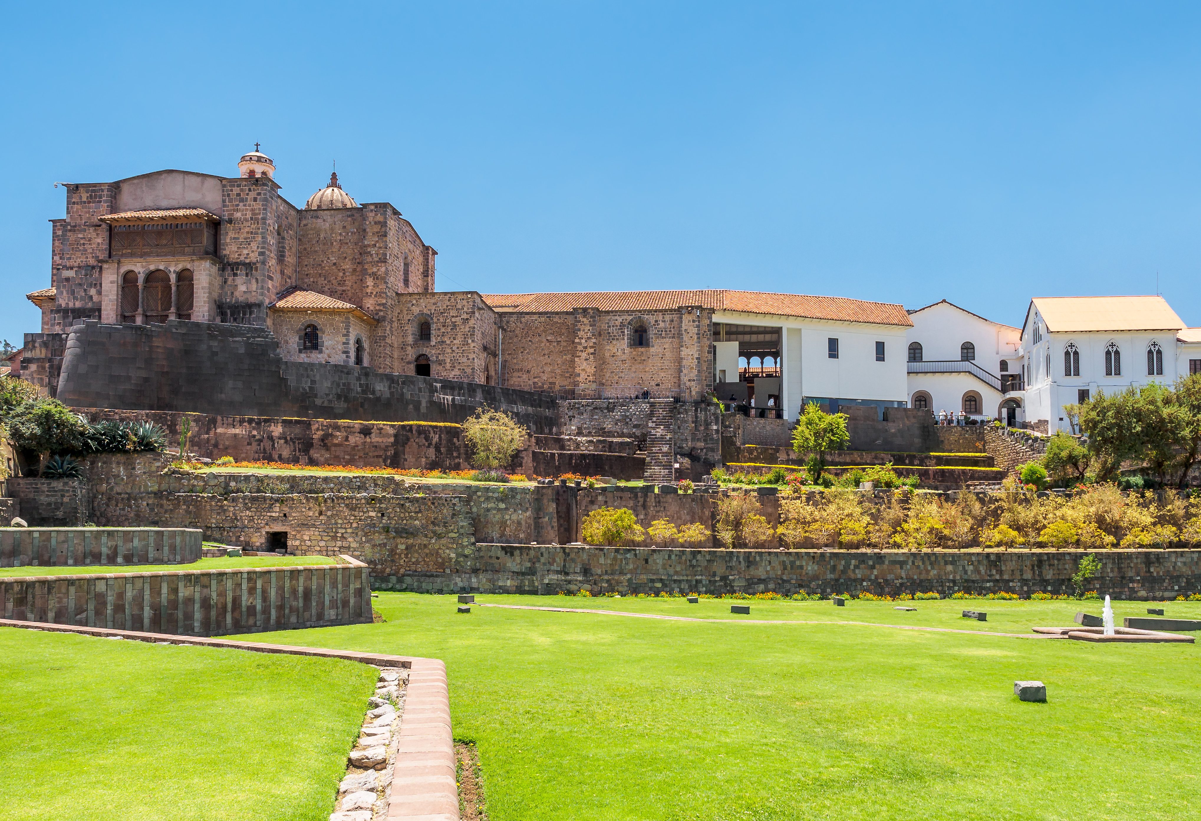 Coricancha zonnetempel in Cusco in Peru