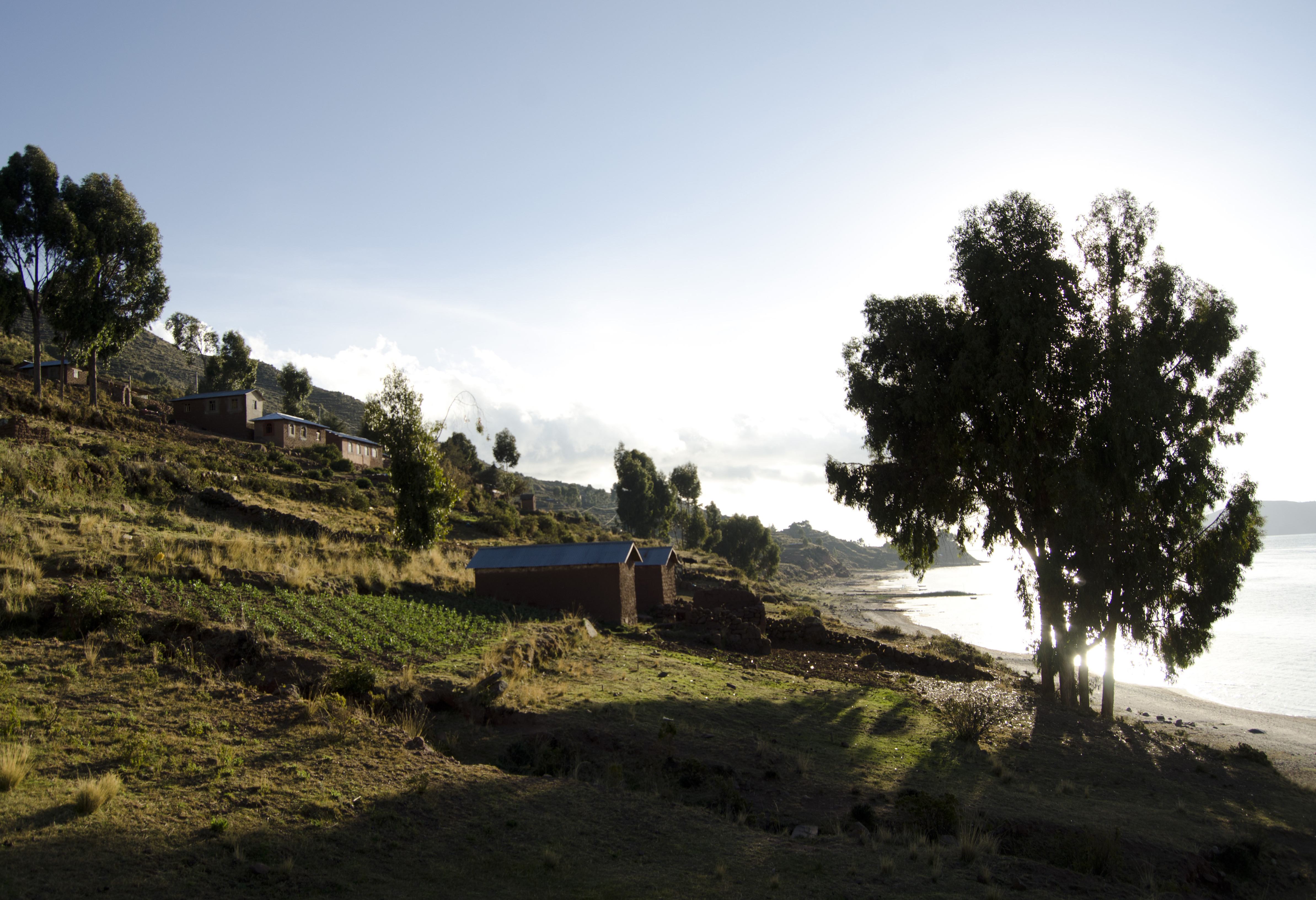 Llachon aan het Titicacameer in Peru