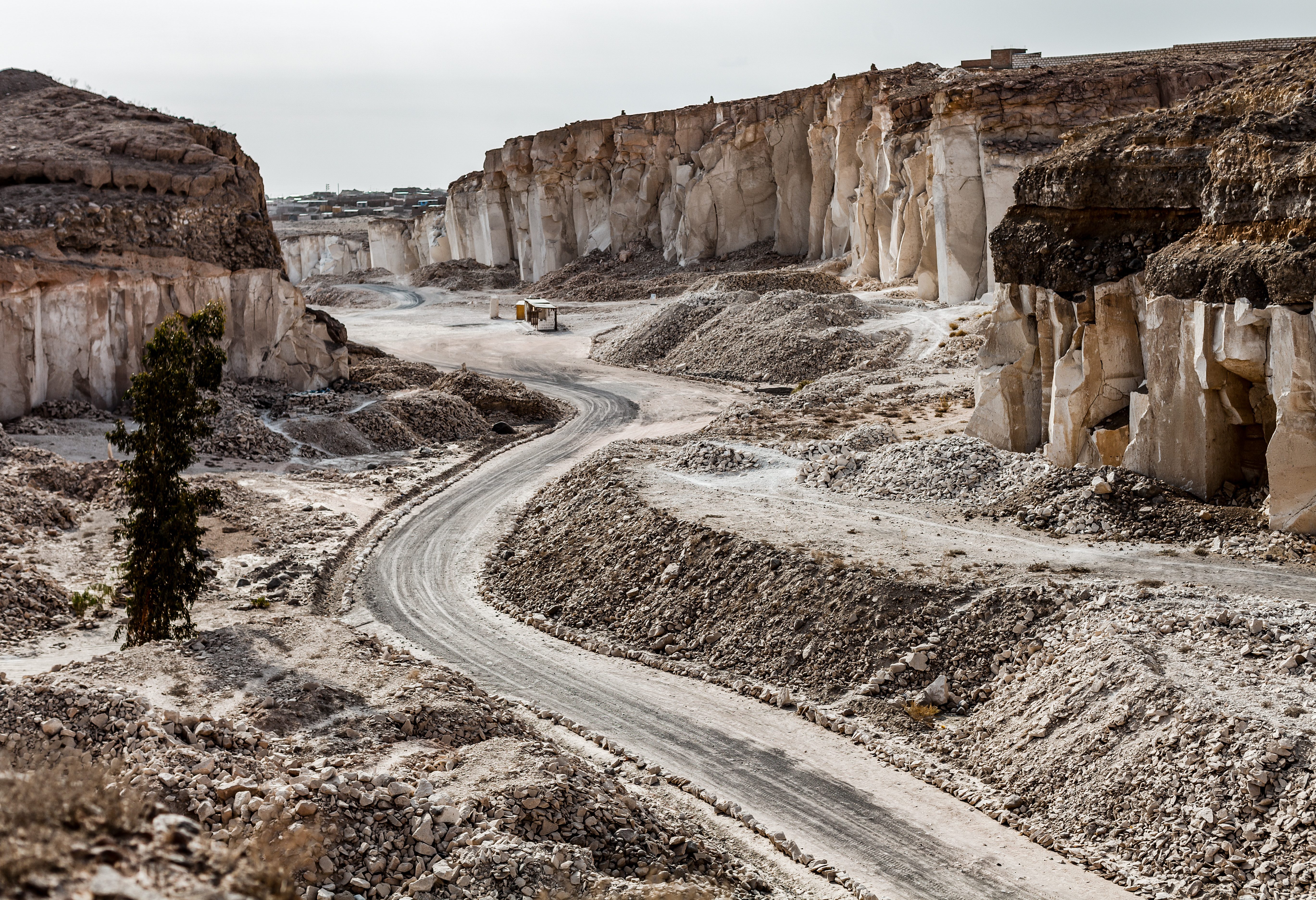Sillar groeve bij Arequipa in Peru