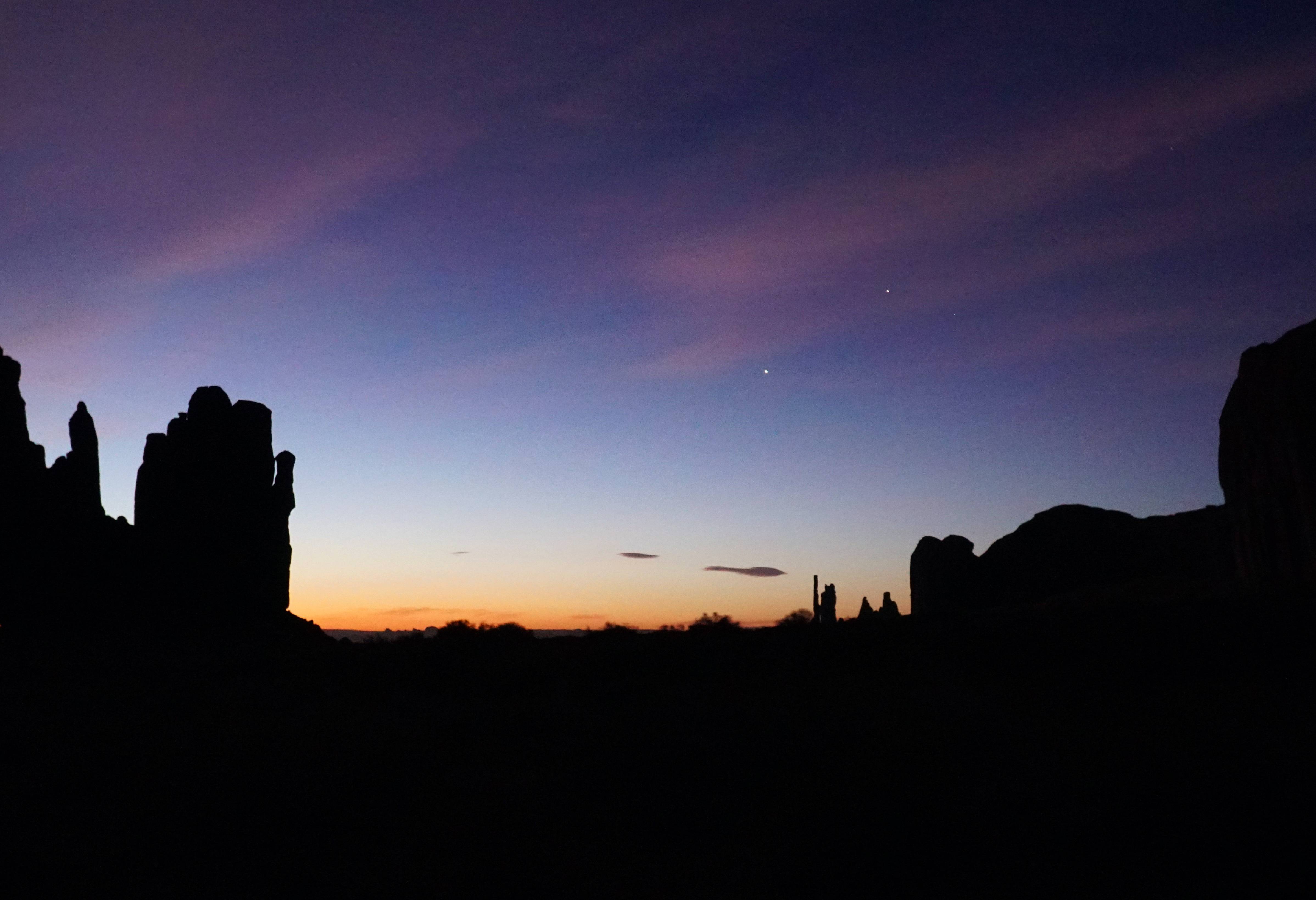 Amerika-Utah-Monument-Valley-zonsopkomst