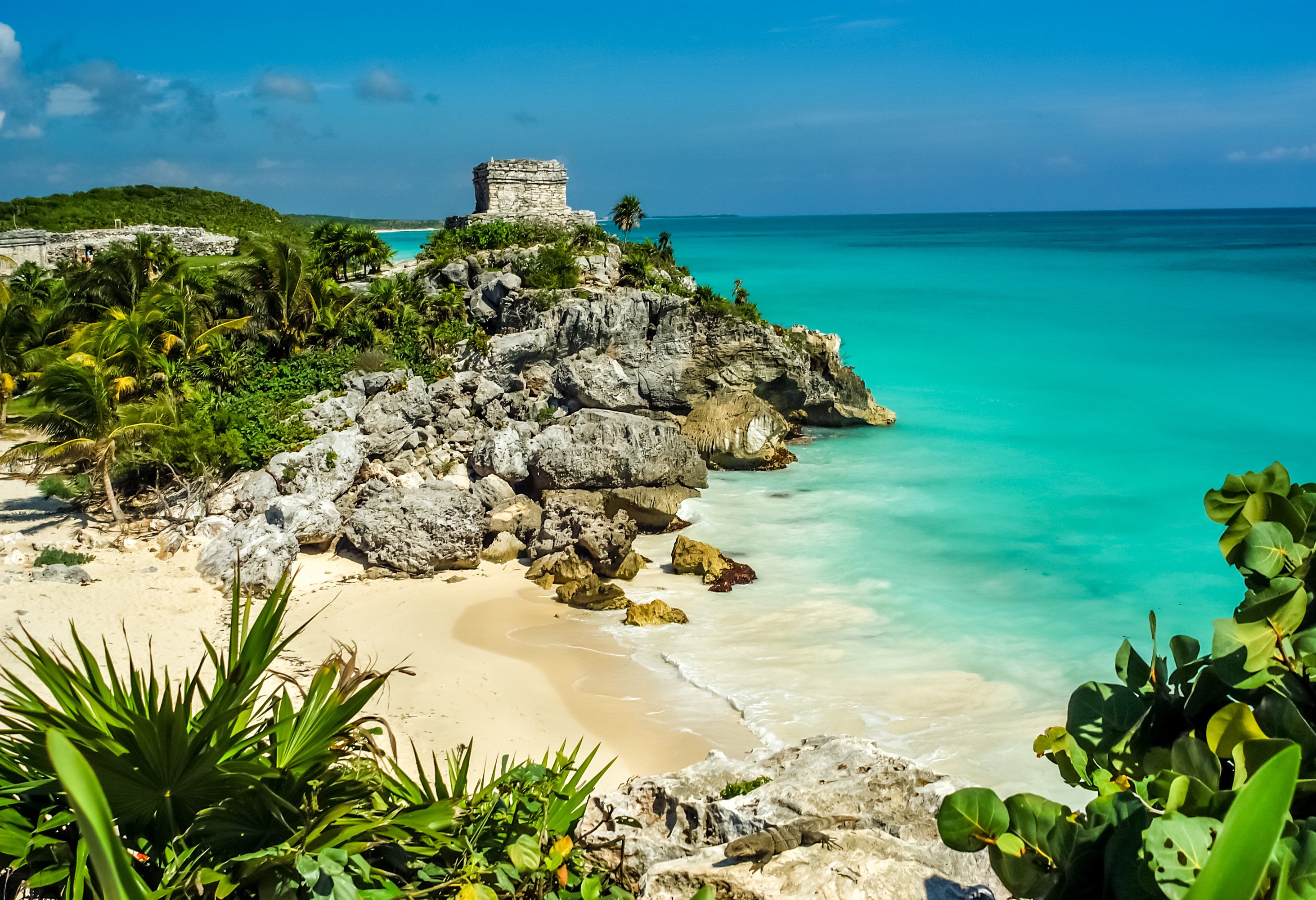 Maya-tempels bij Tulum in Yucatan Mexico