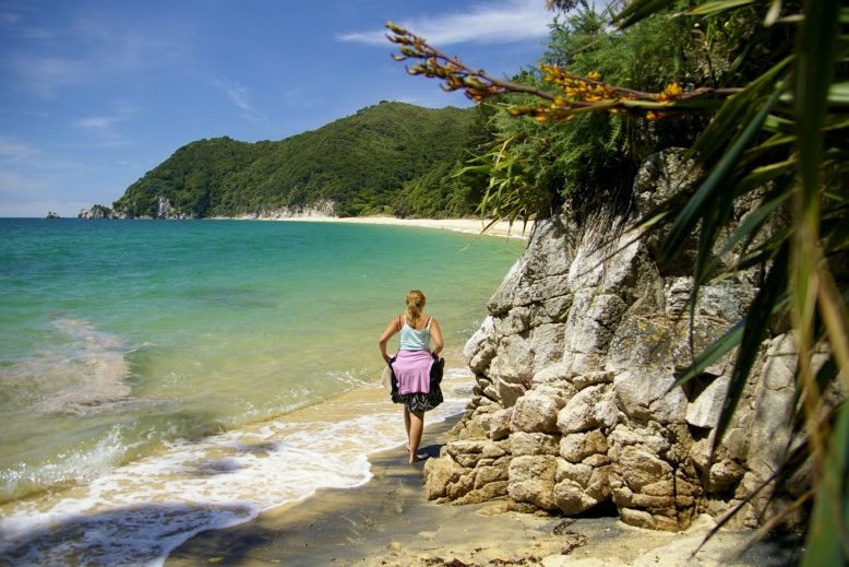 Wandelen in het Abel Tasman National Park in Nieuw-Zeeland