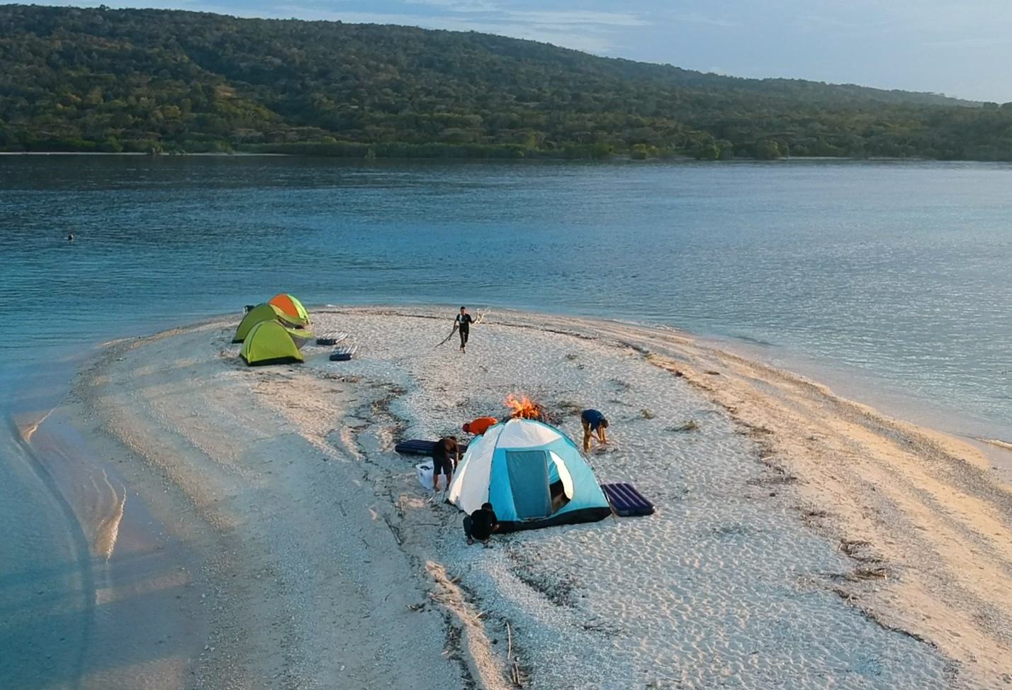 Kamperen op Menjangan eiland
