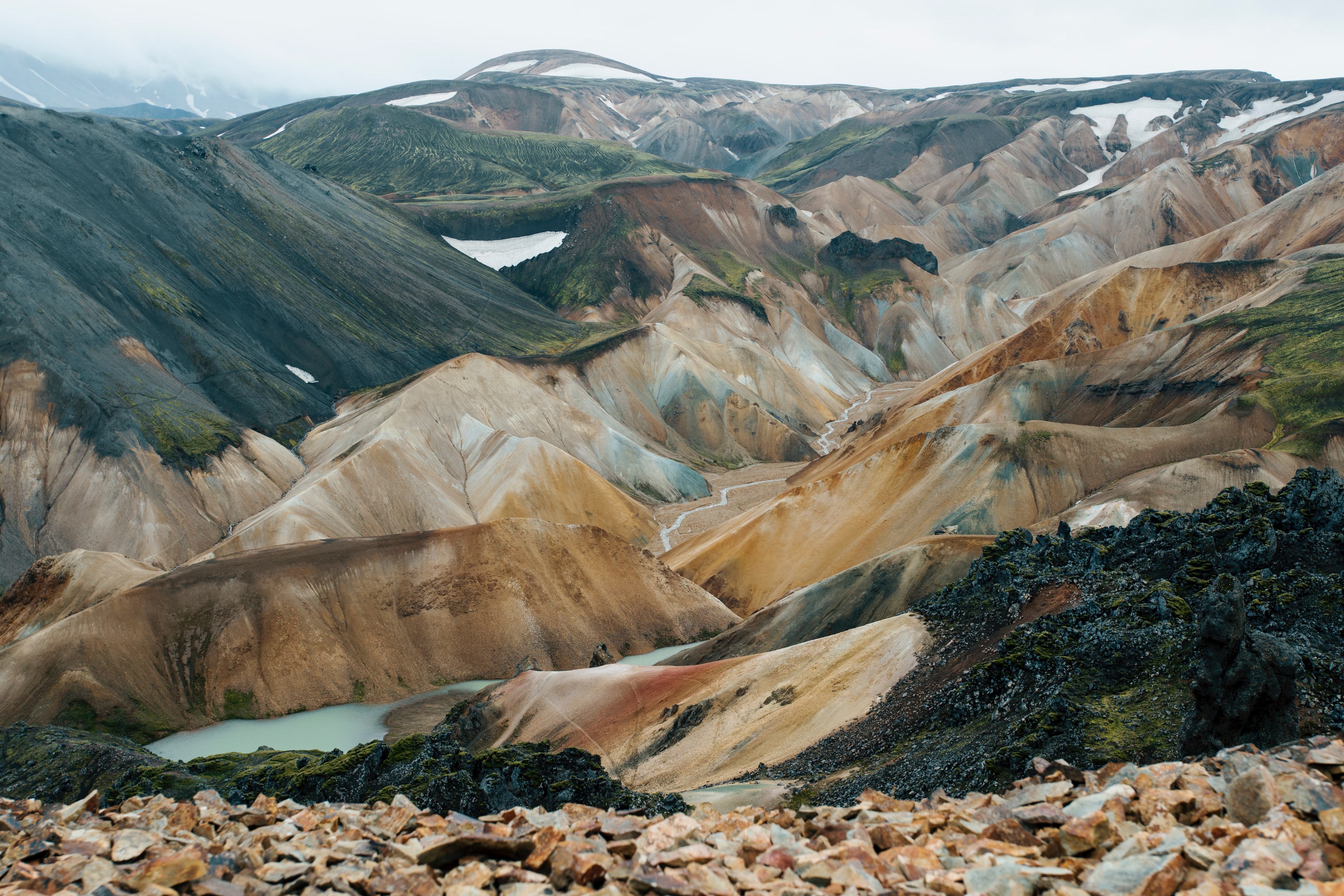 Landmannalaugar gebergte in IJsland