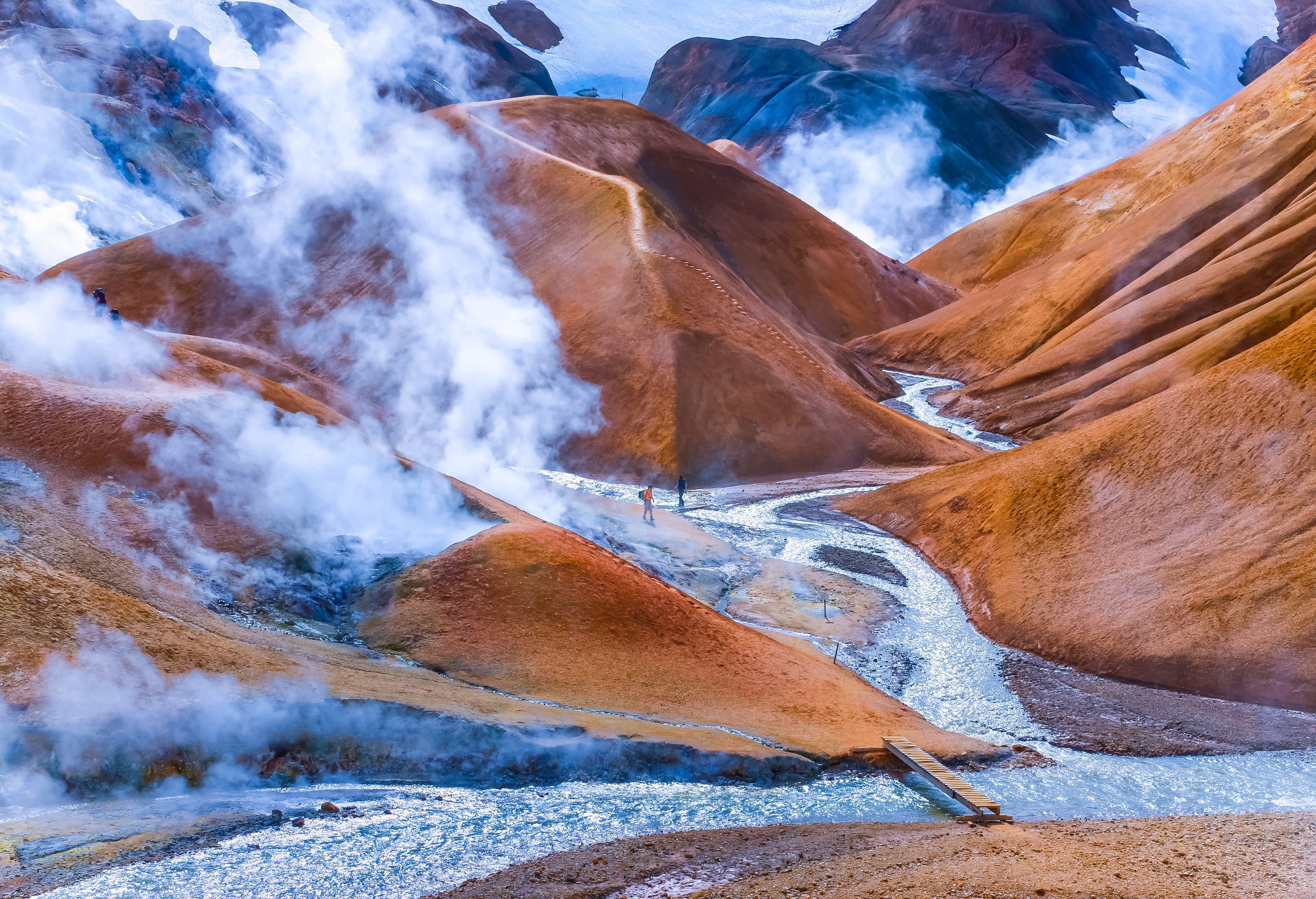 Kerlingafjoll gebergte in IJsland
