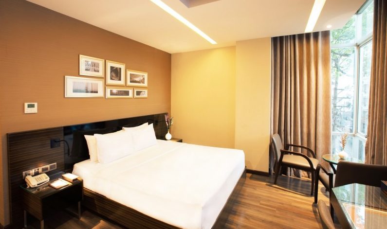 Deluxe kamer in het Queen Ann Hotel in Saigon in Vietnam