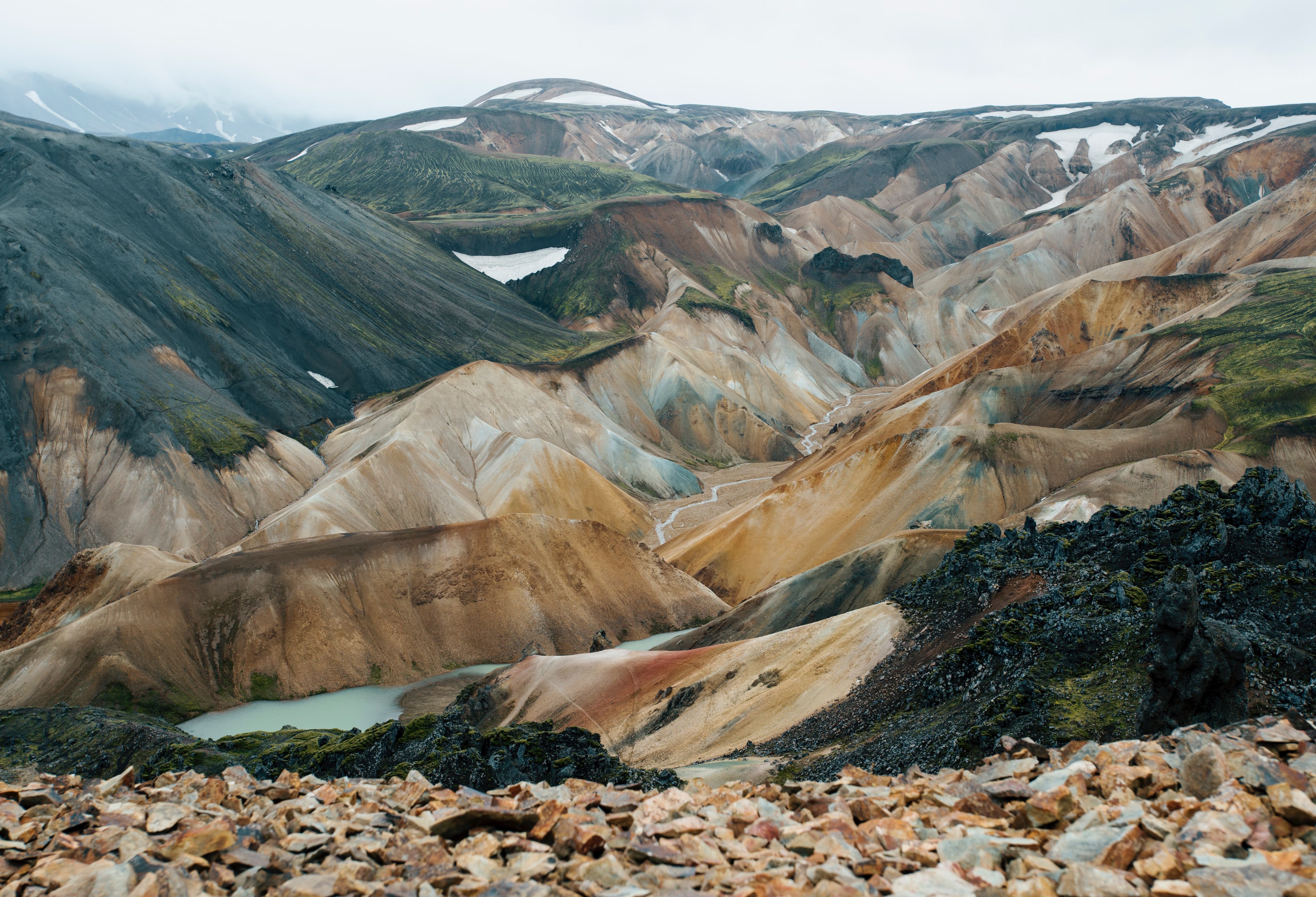 Landmannalaugar, de gekleurde bergen van IJsland