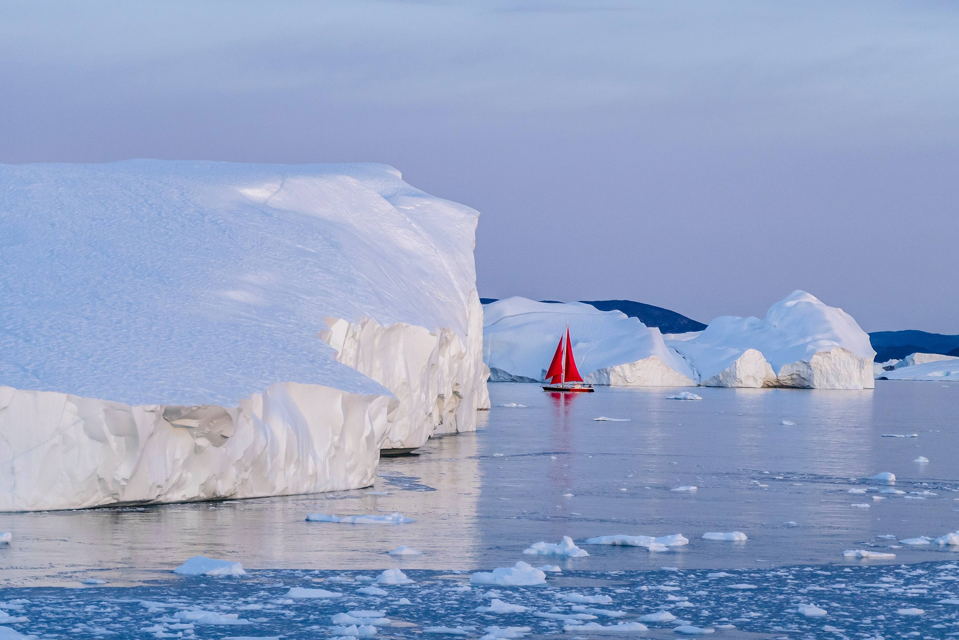 groenland-Ilulissat-zeilboot-in-Disko-bay