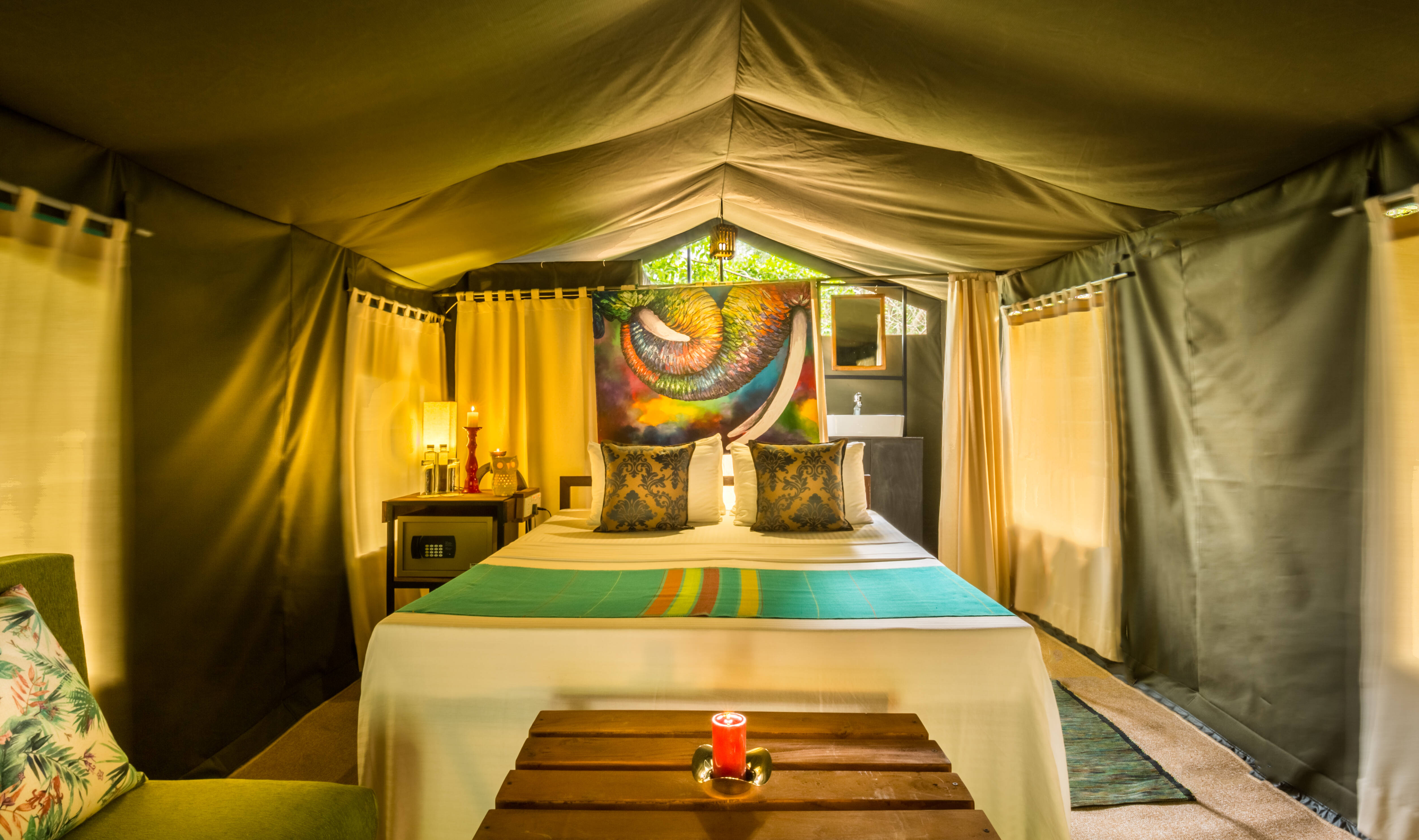 Mahoora Premium tent in Yala NP Sri Lanka