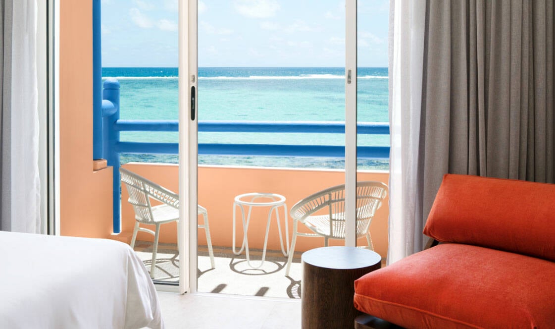 Mauritius Salt of Palmar Bang on Beach Kamer Balkon