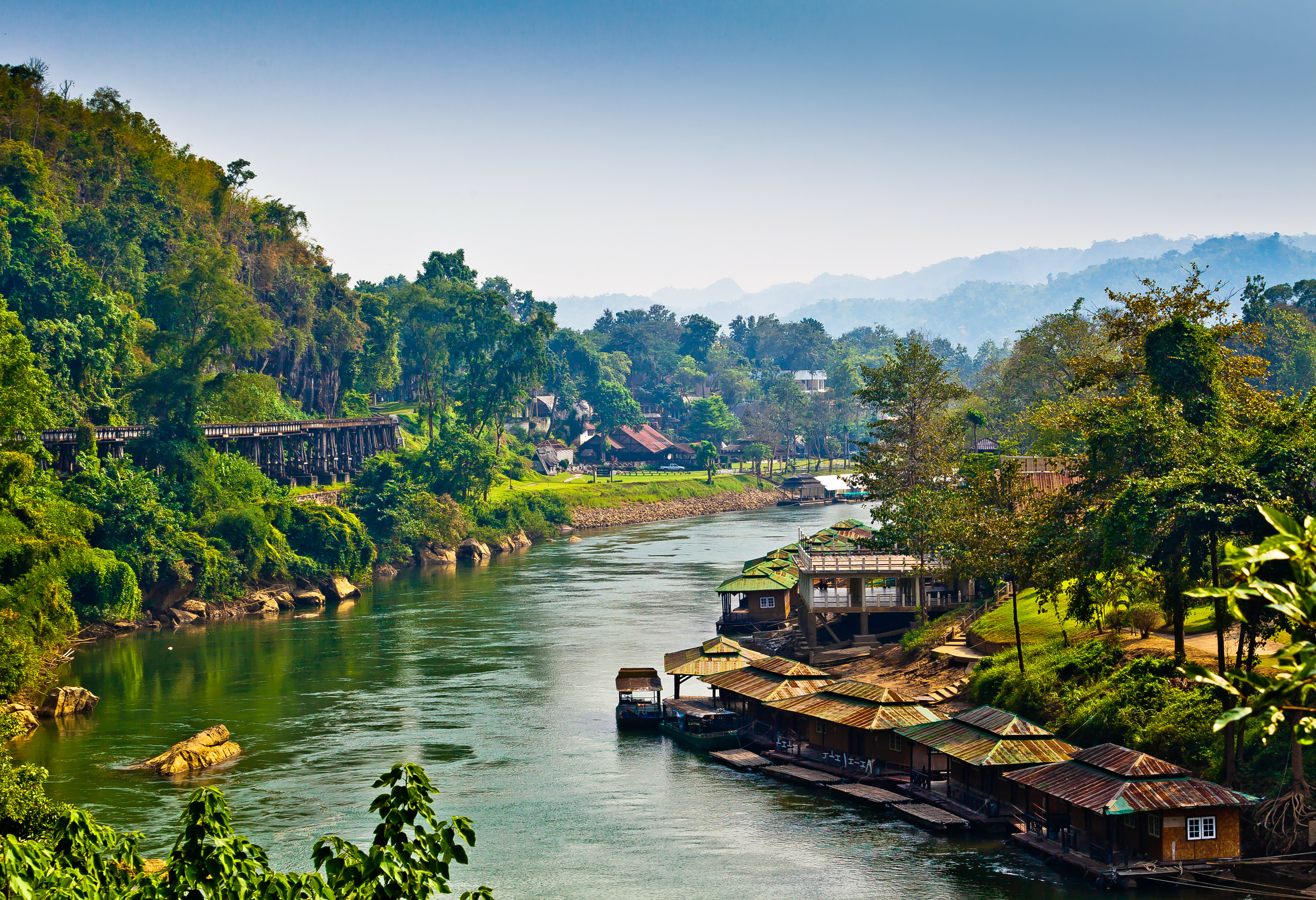 Landschap rond de River Kwai