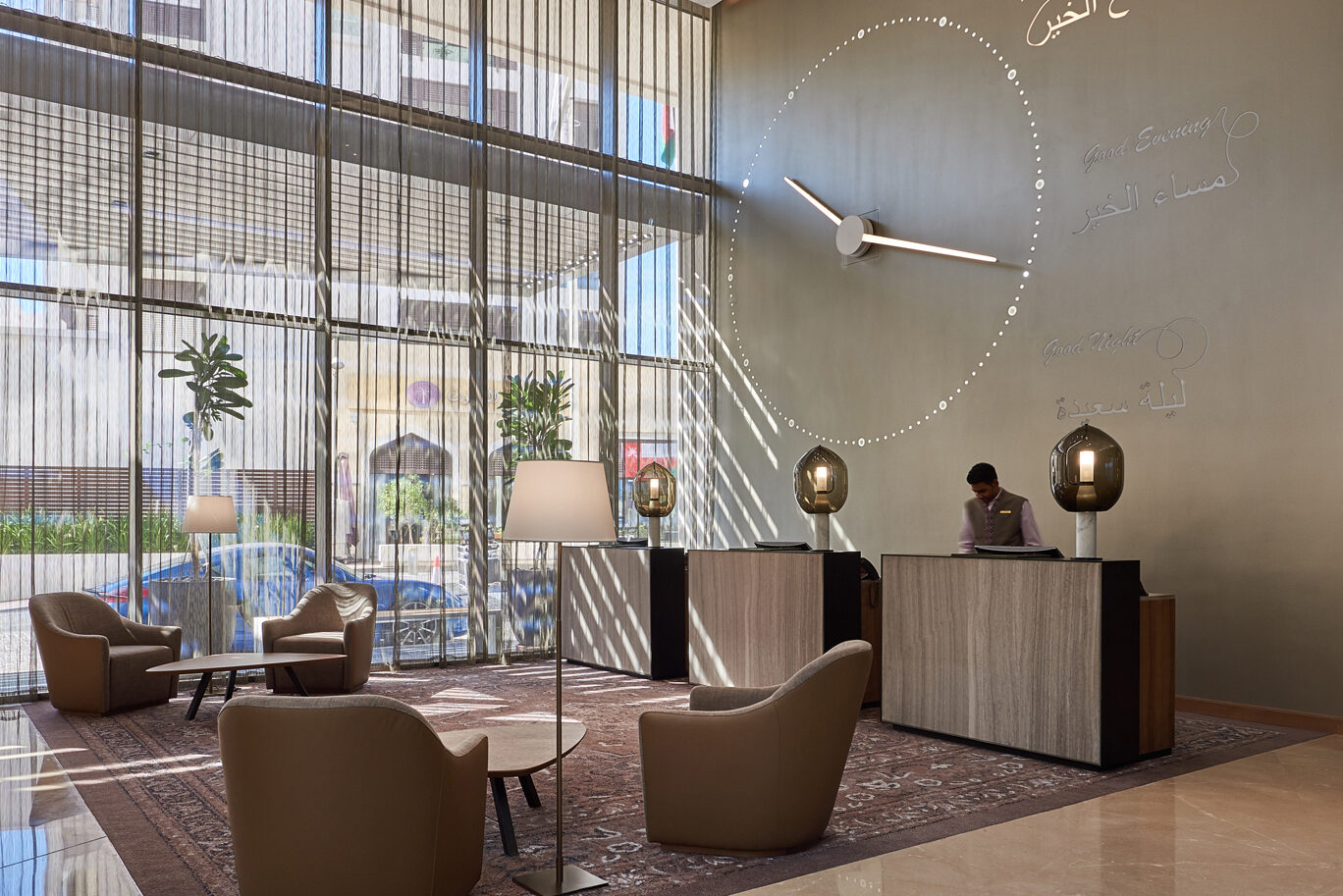 Oman Muscat Mysk Al Mouj Hotel Receptie