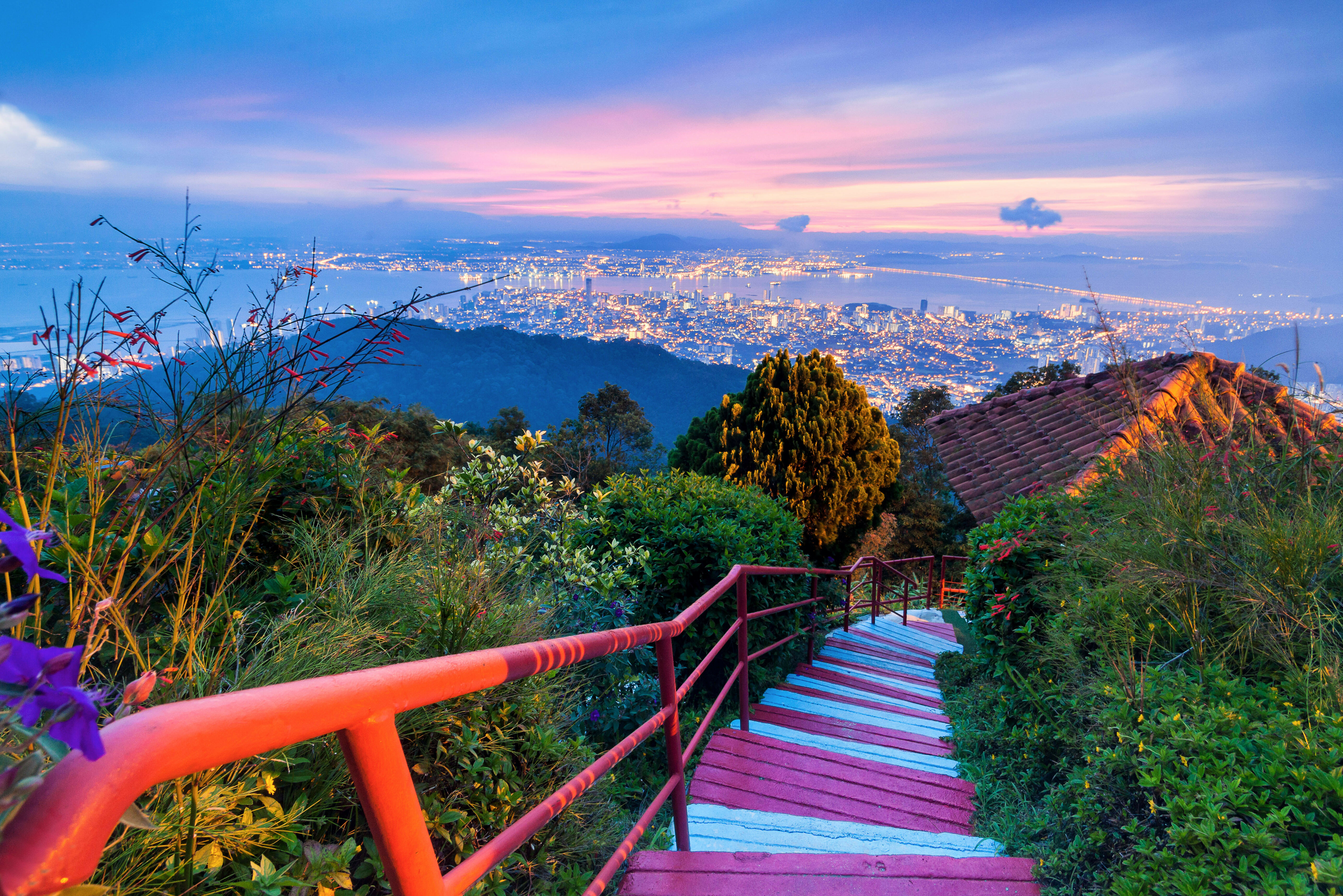 Uitzicht vanaf Penang Hill