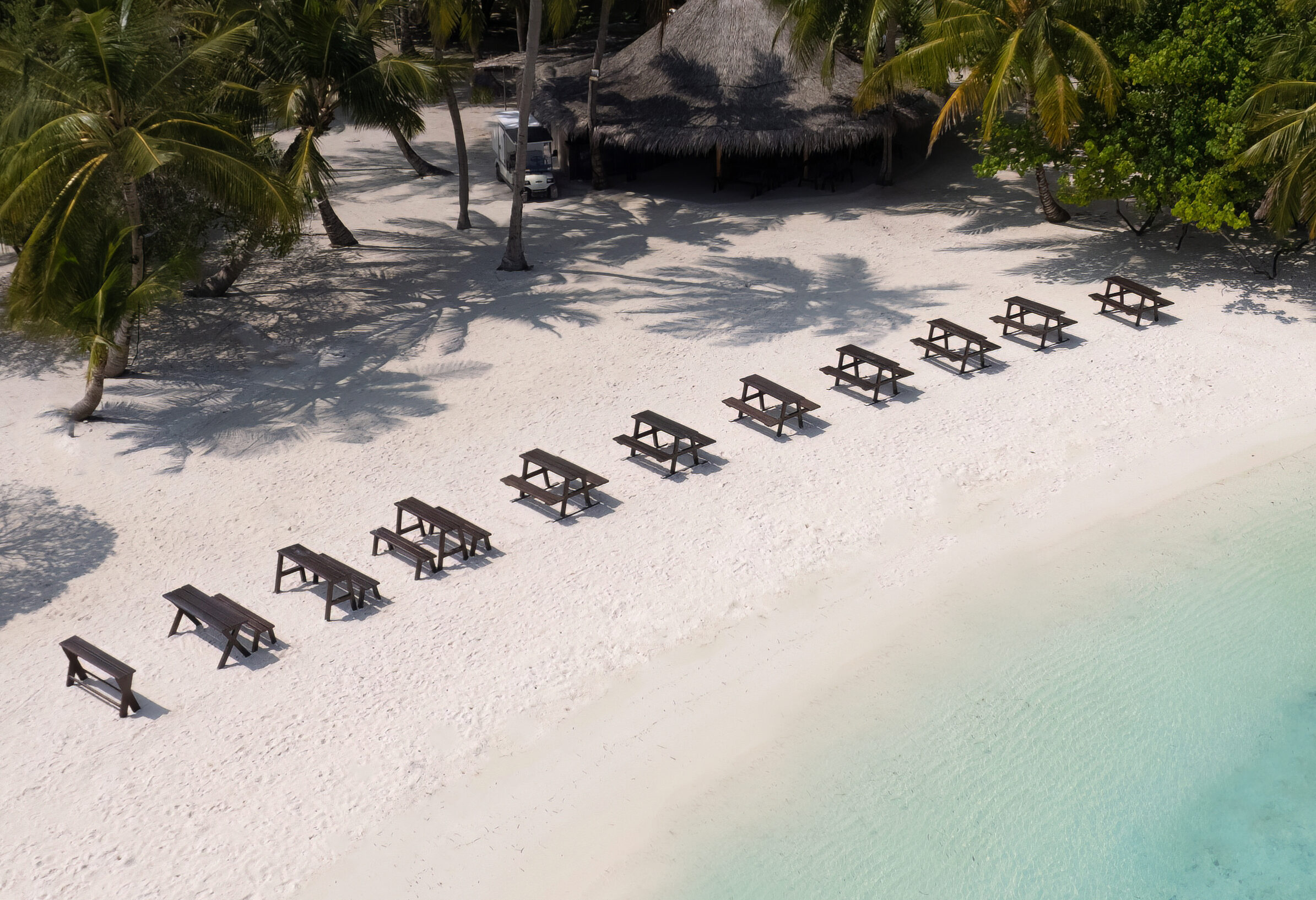 Malediven Adaaran Hudhuranfushi Resort Beach Bar