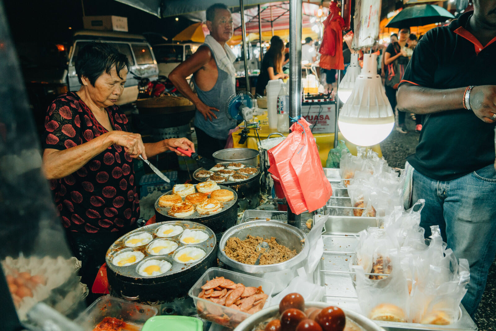 Hawker stalls in Kuala Lumpur