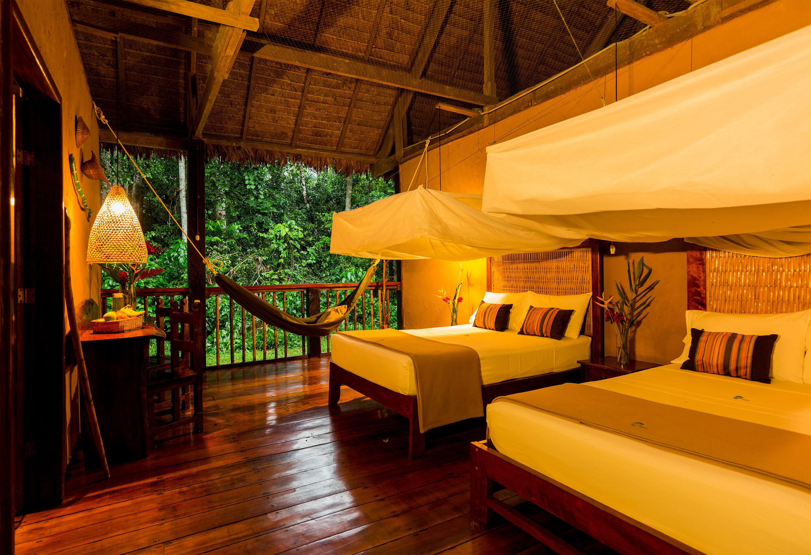 Comfort kamer in Posada Amazonas Lodge in de Amazone in Peru