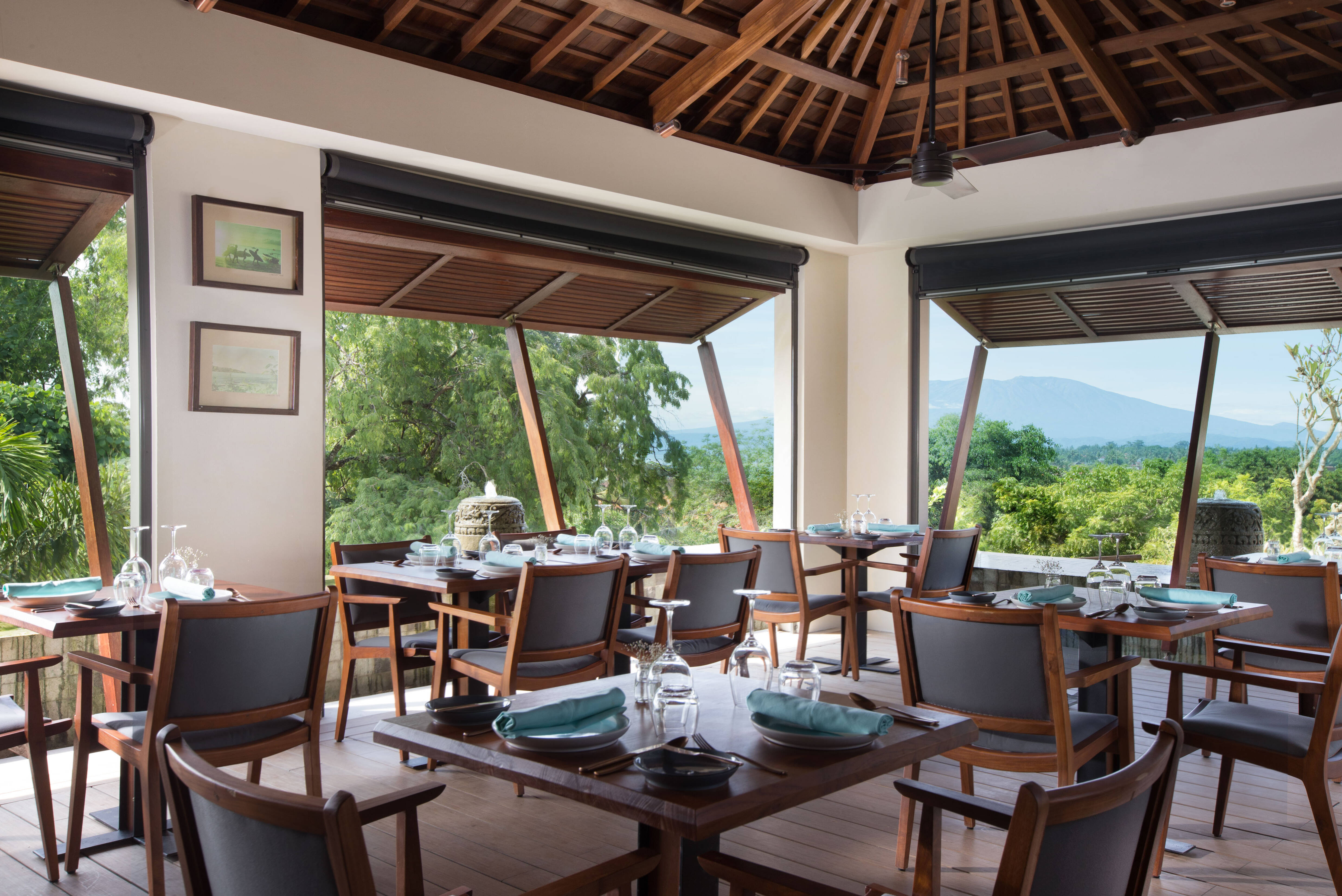 Indica Restaurant in The Tamarind Resort op Nusa Lembongan in Indonesie