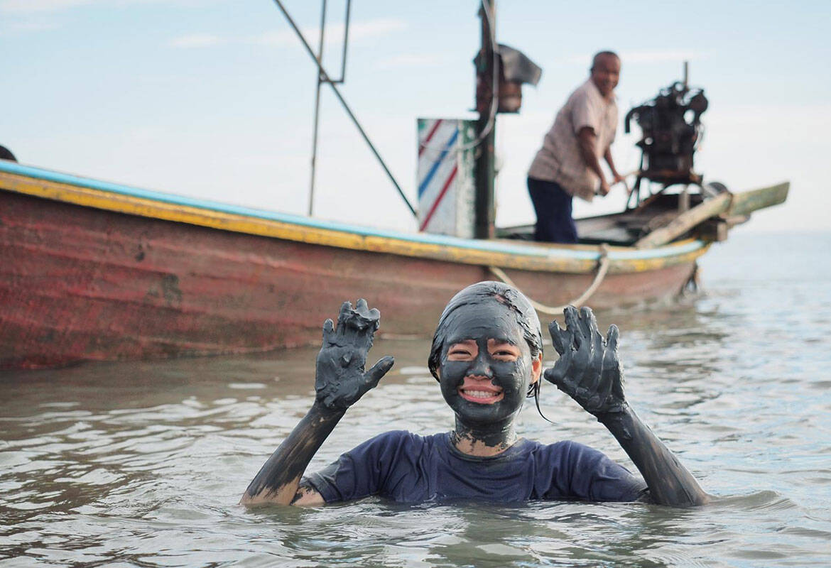 Modderbad bij Baan Laem Village Khanom
