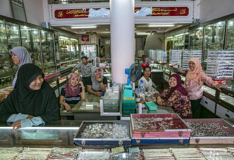 Nakhon Si Thammarat zilververkoopsters