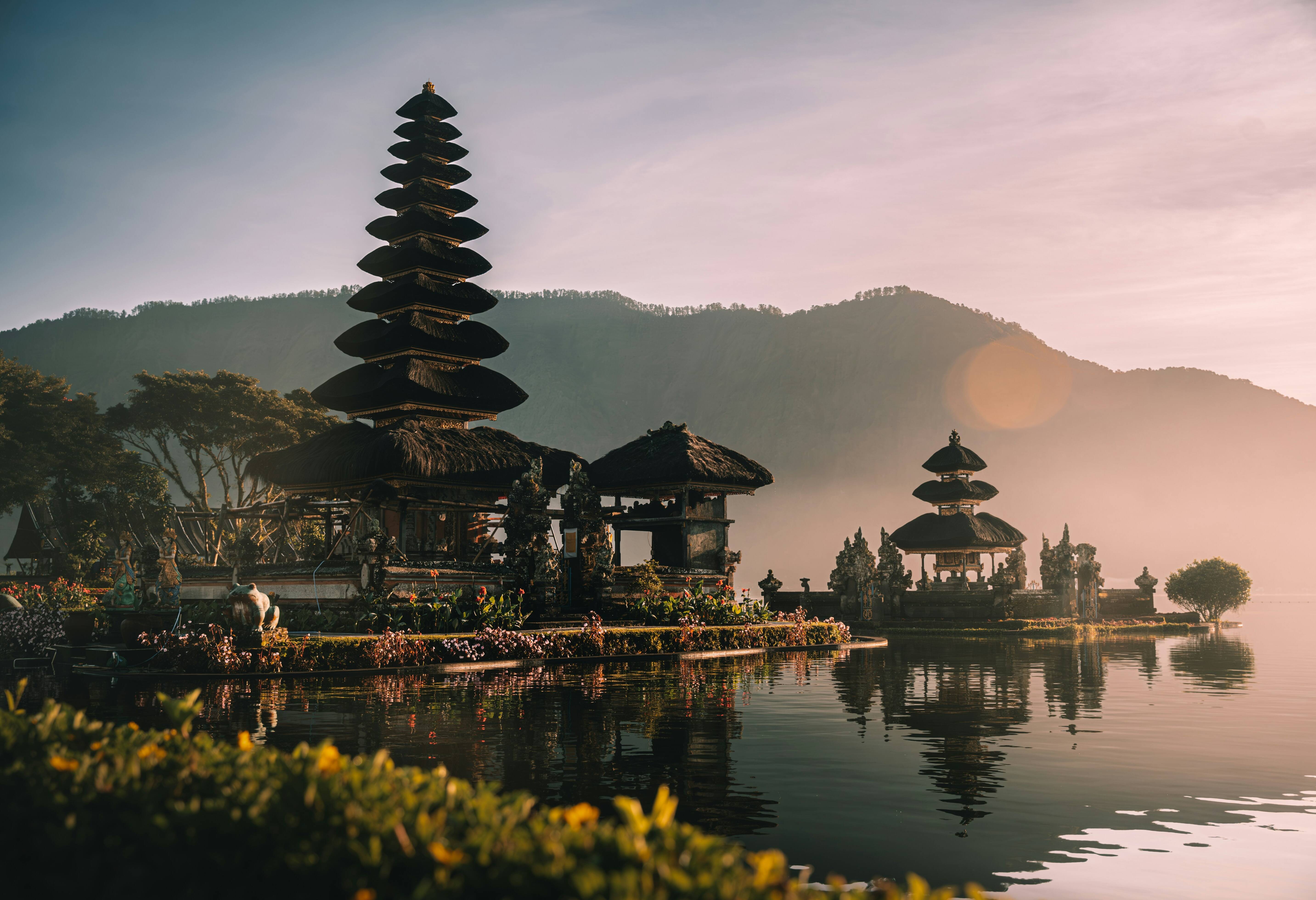 Prachtige Ulun Danu tempel op Bali in Indonesie