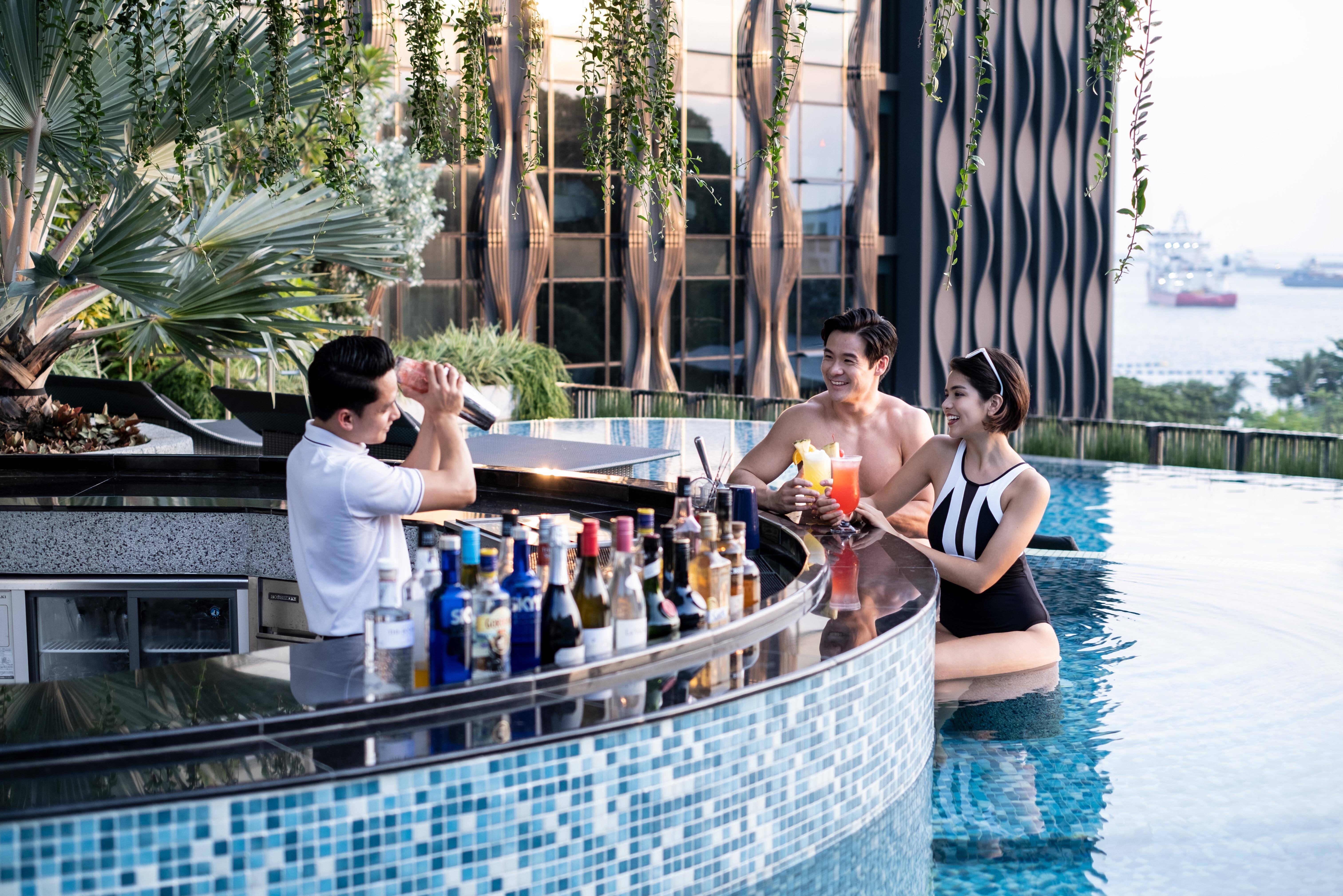 Poolbar van het Village Hotel Sentosa Singapore