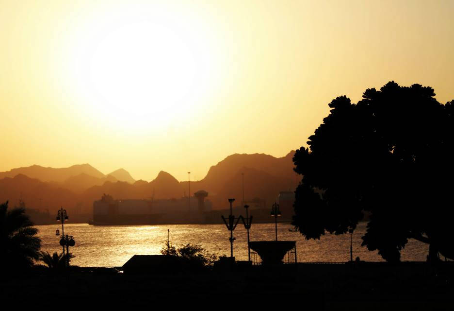 Oman Muscat Oude Stad Zonsondergang