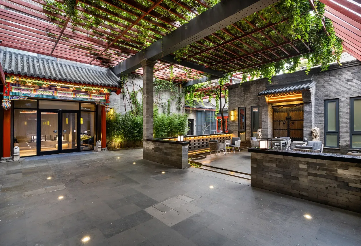 China Beijing Nanluoguxiang Manxin Mansion Entree