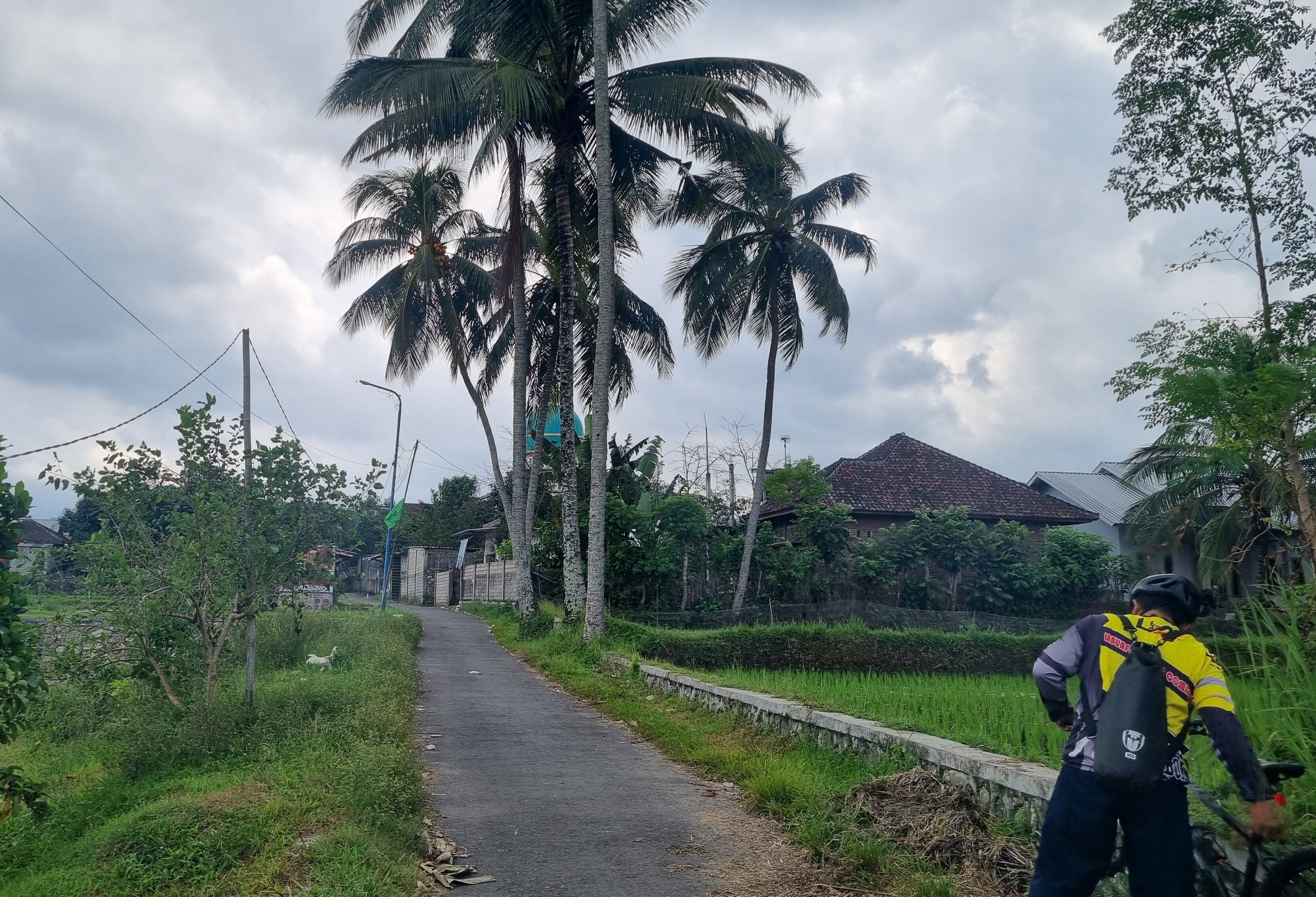 Fietsen door het platteland van Lombok in Indonesie