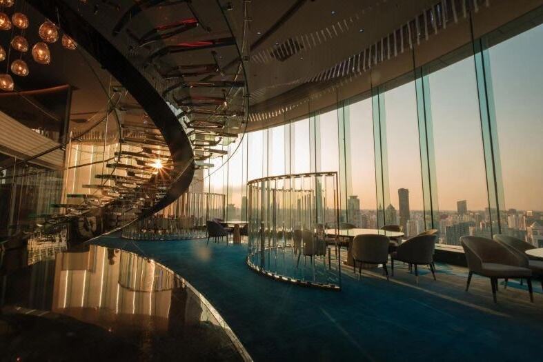 China Shanghai Jin Jiang Tower Hotel Blue Sky Restaurant