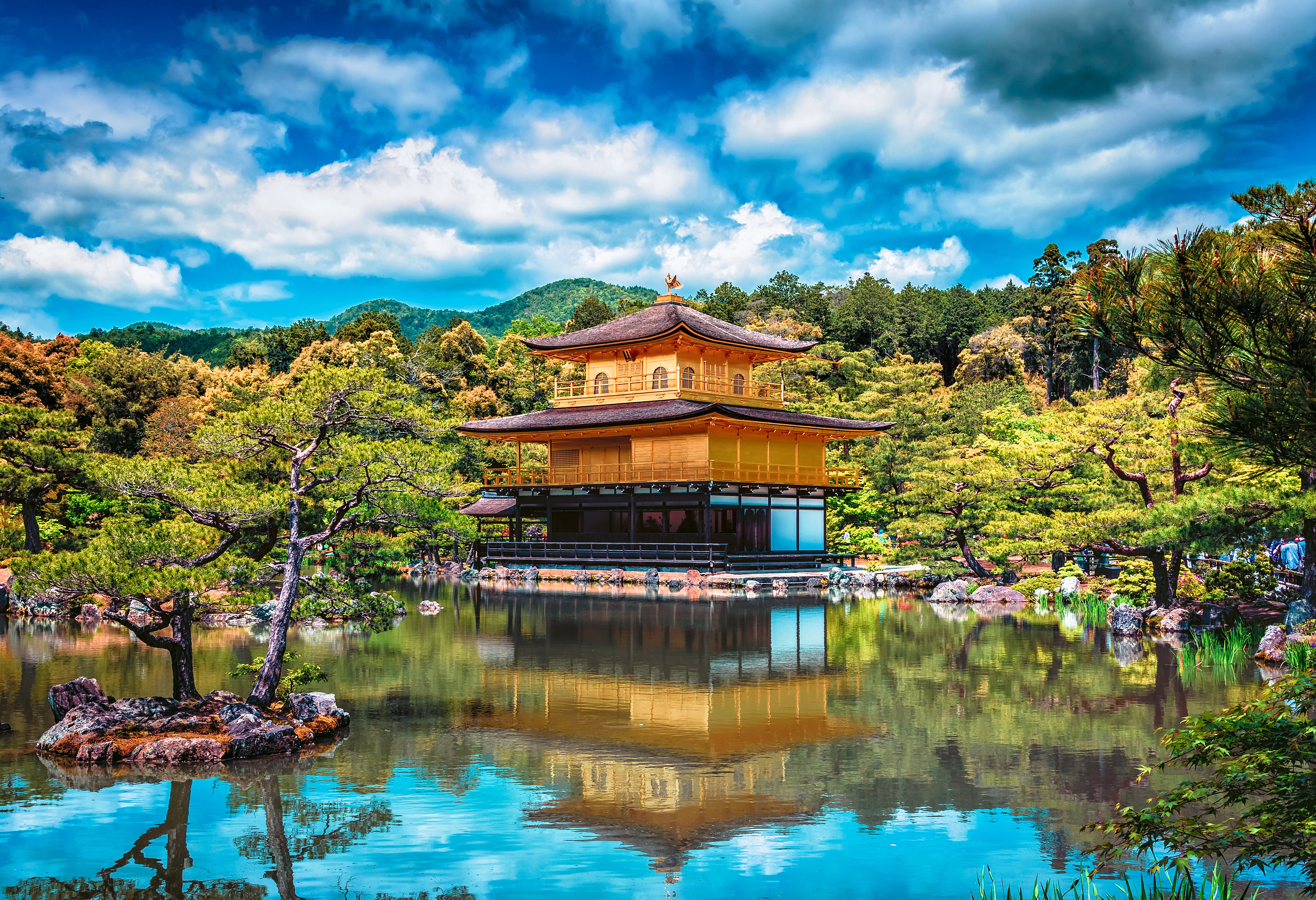 Gouden pavilion kinkakuji Kyoto Japan