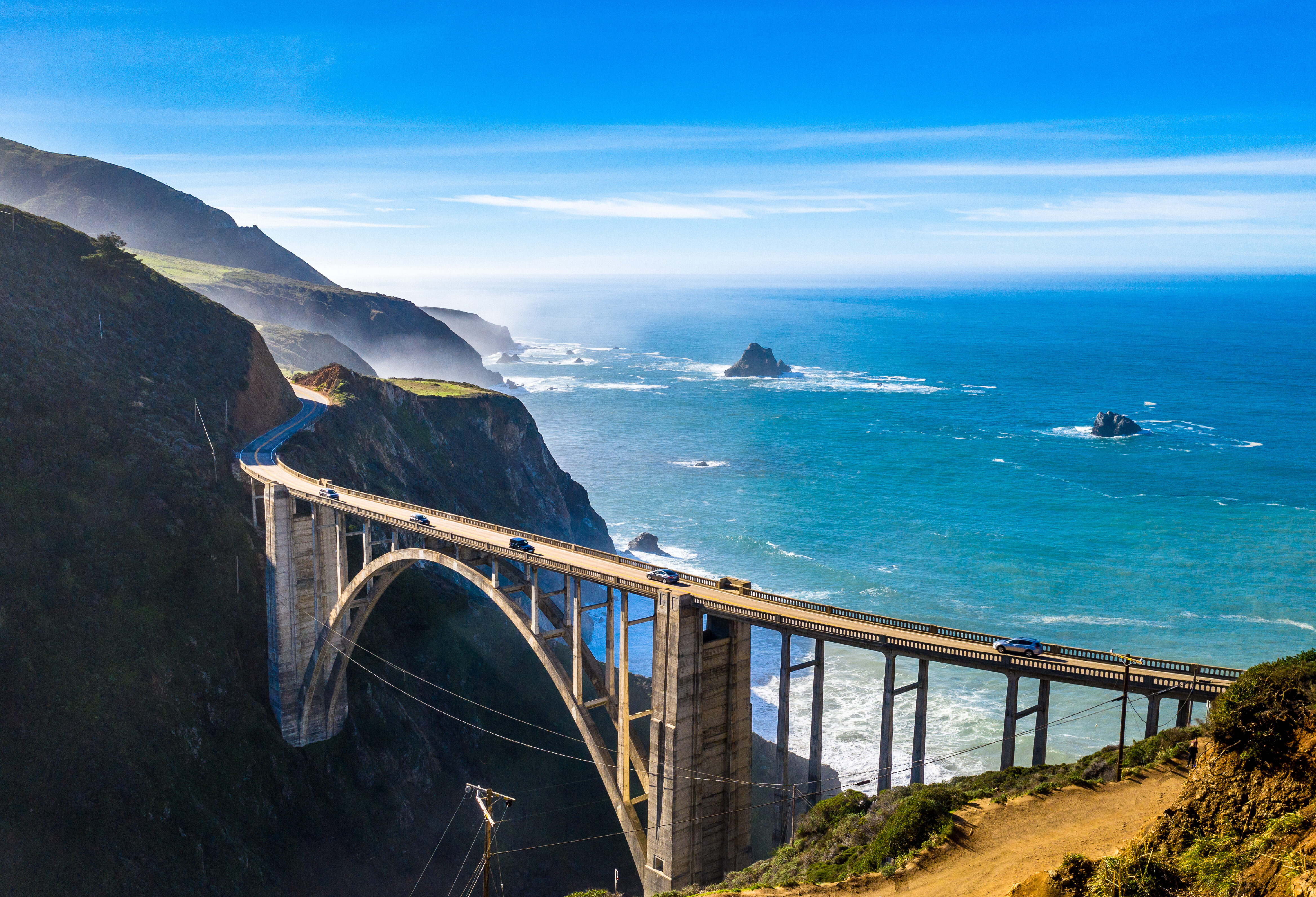 Amerika Californie Big Sur