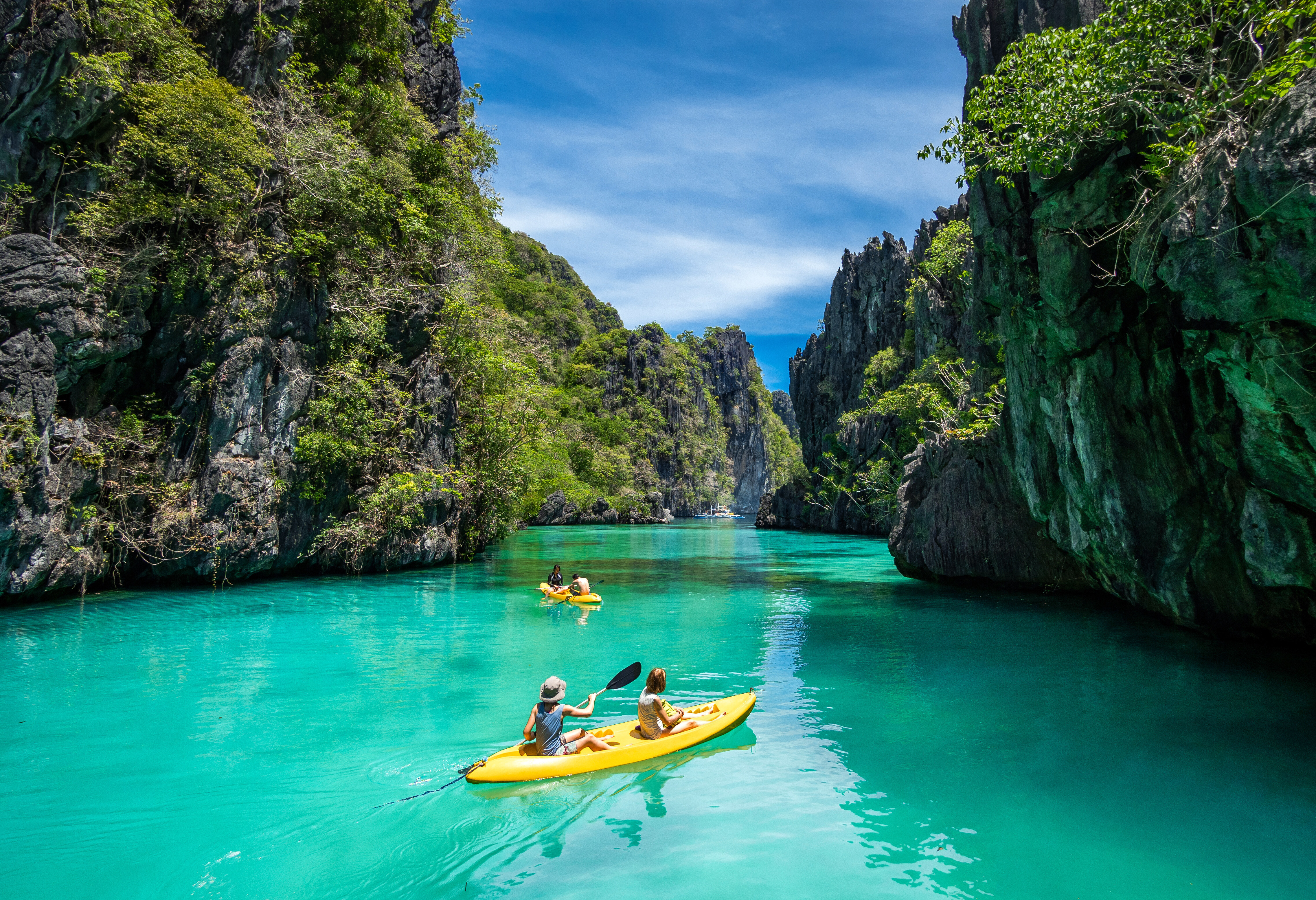 Kajakken in de lagune van El Nido
