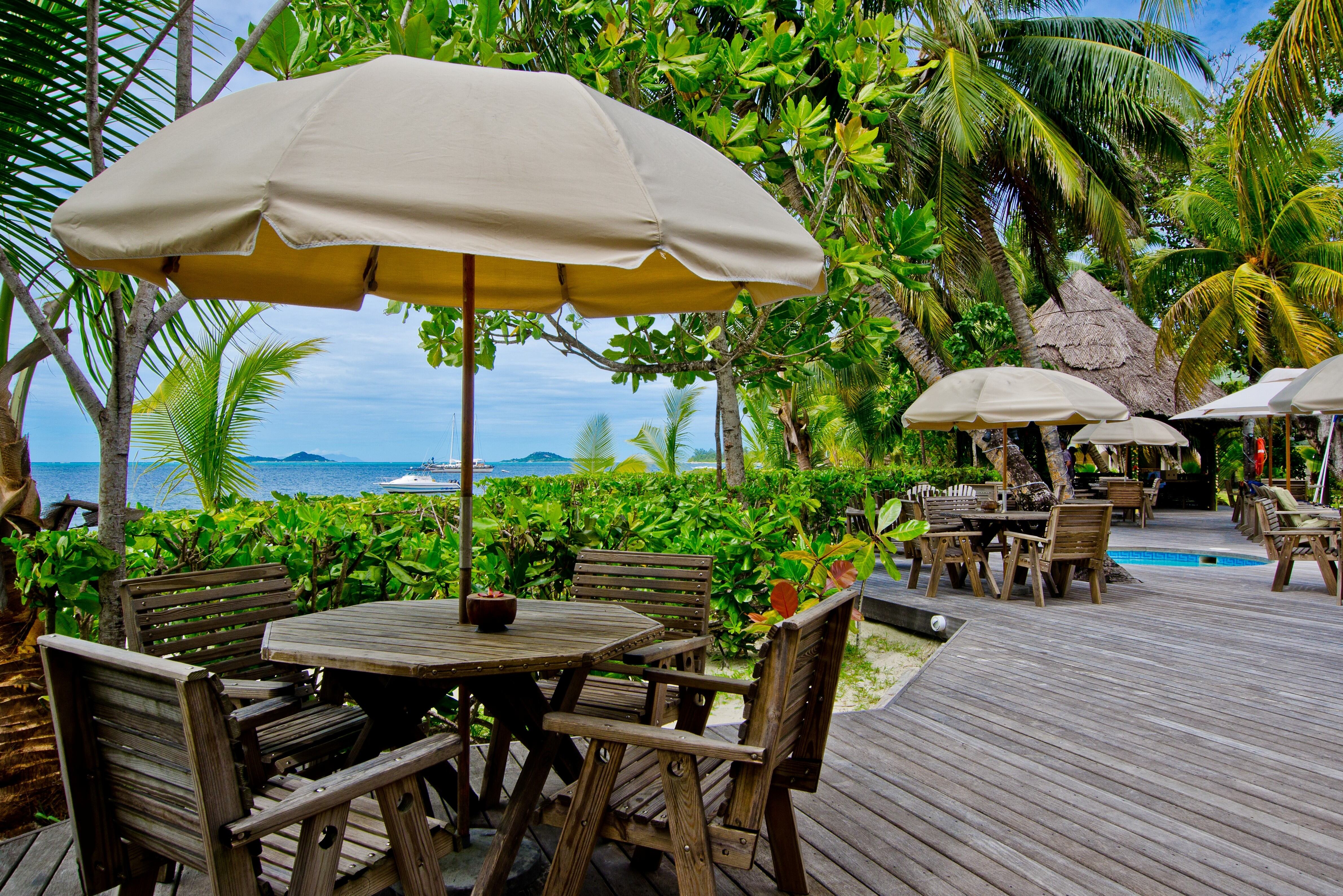 Seychellen Praslin Indian Ocean Lodge Terras