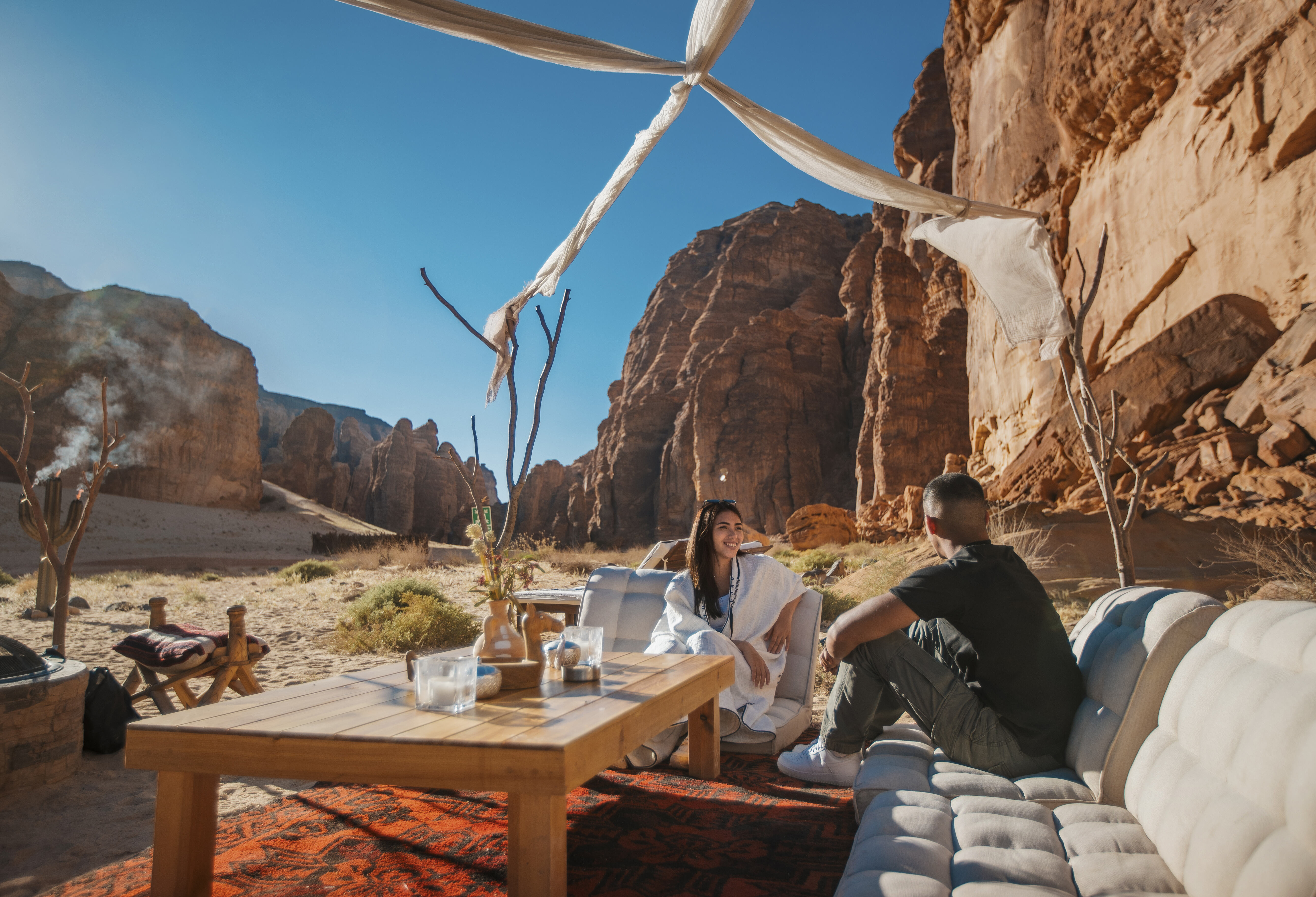 Saoedi Arabie Al Ula Picknick