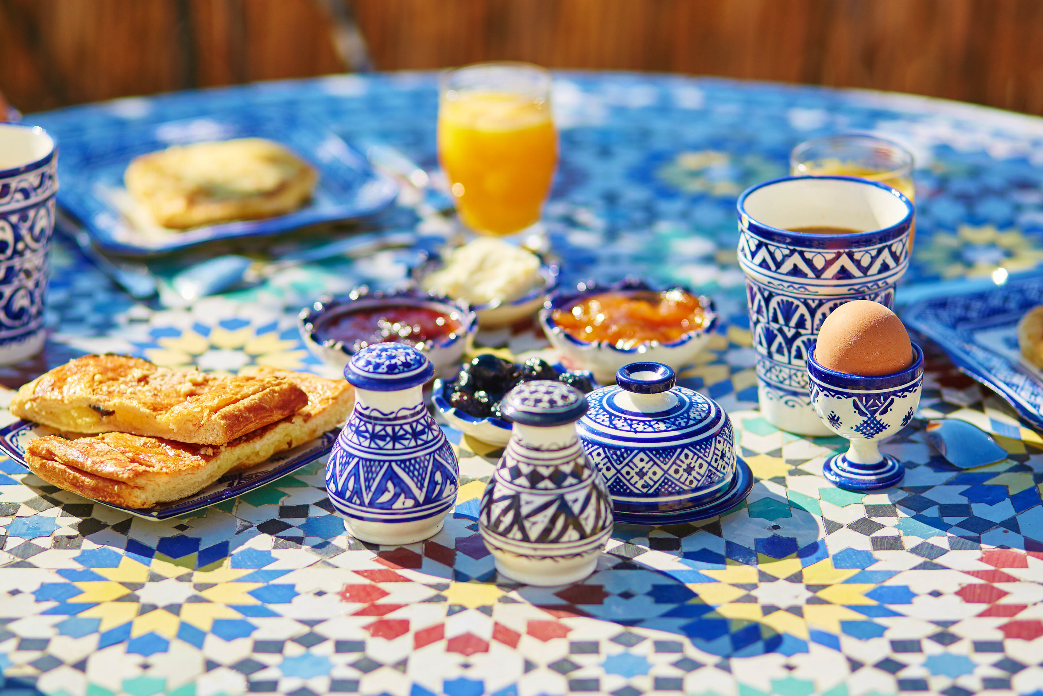 Ontbijt in Marrakech, Marokko