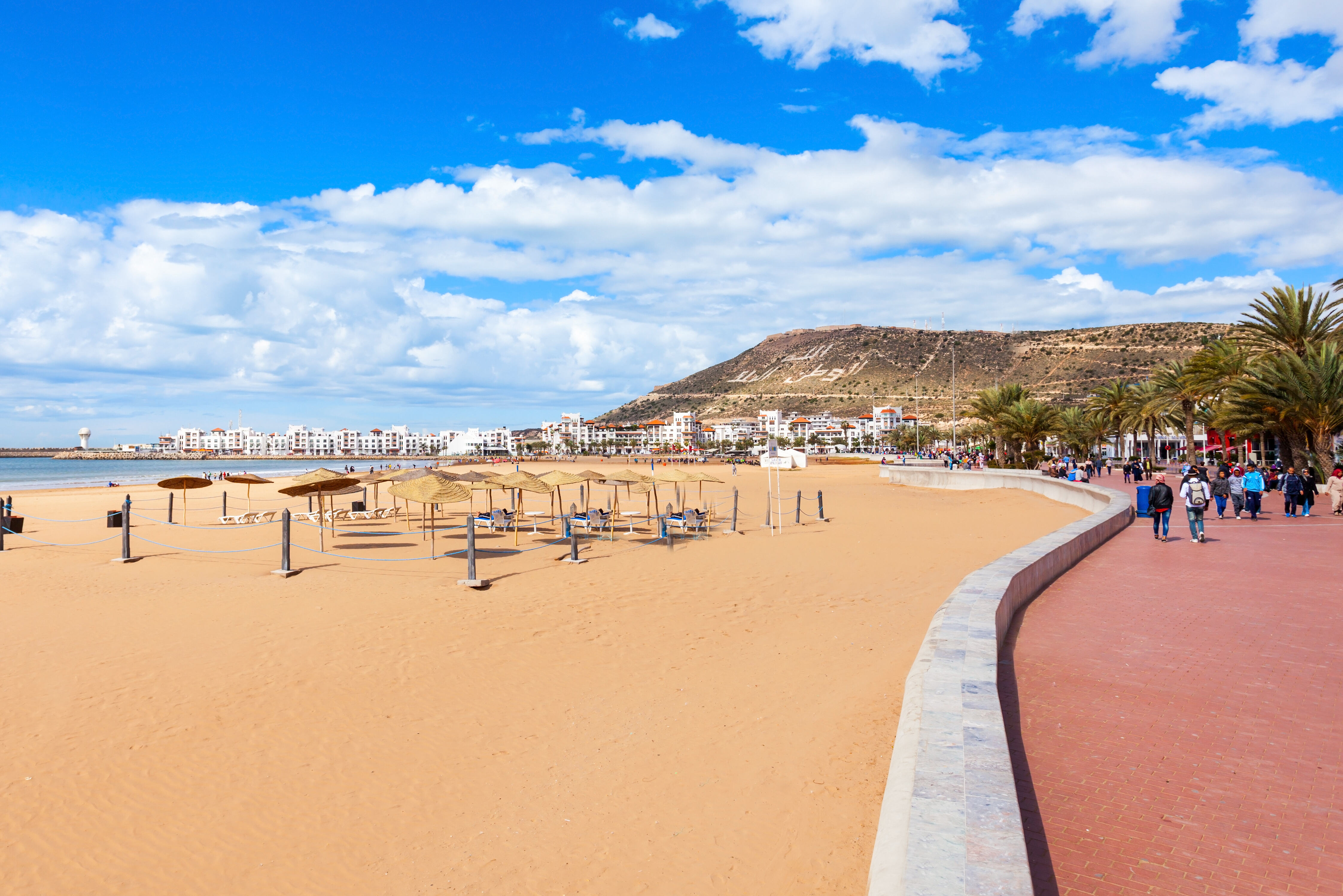 Boulevard in Agadir, Marokko