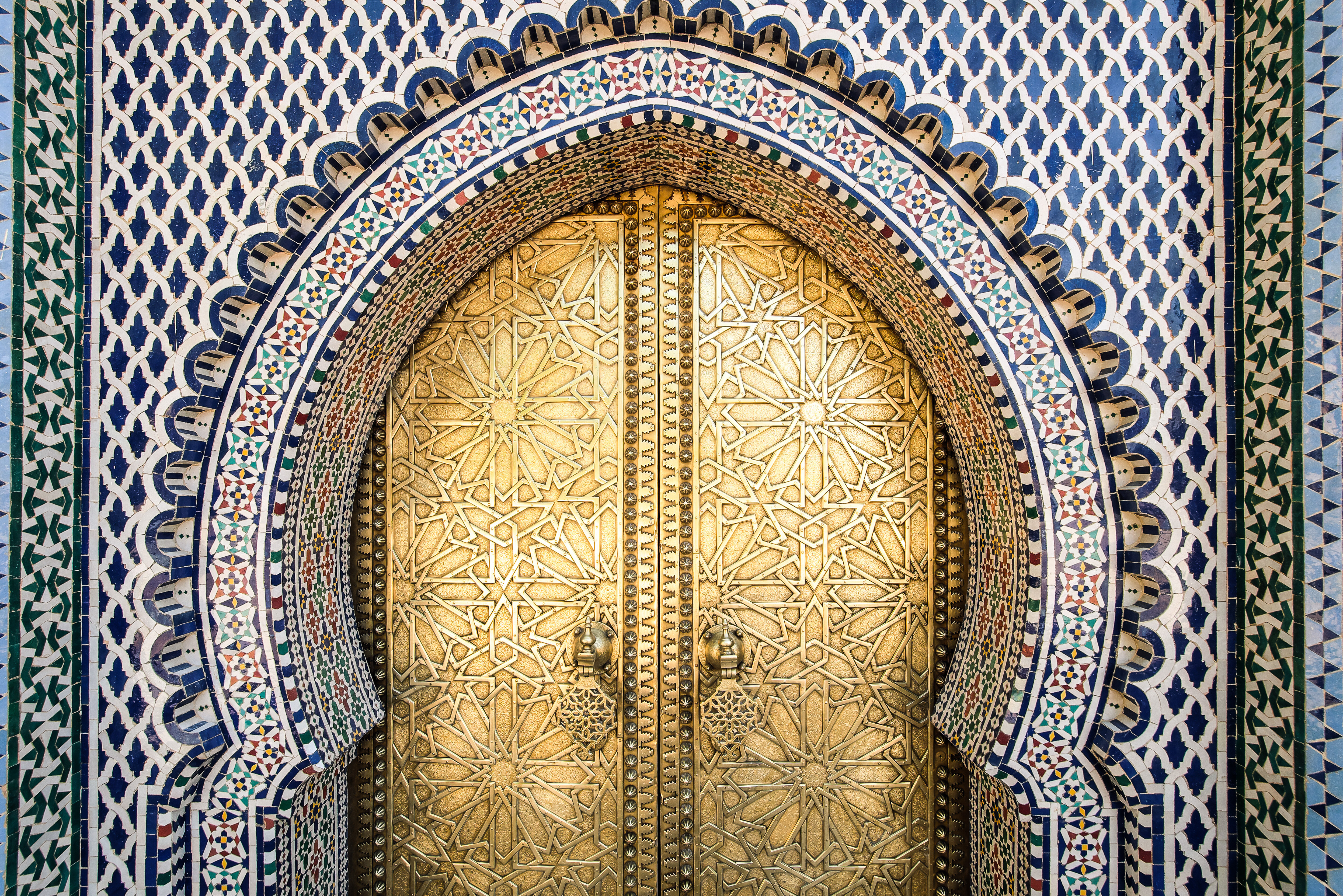 Traditionele deur in Marokko