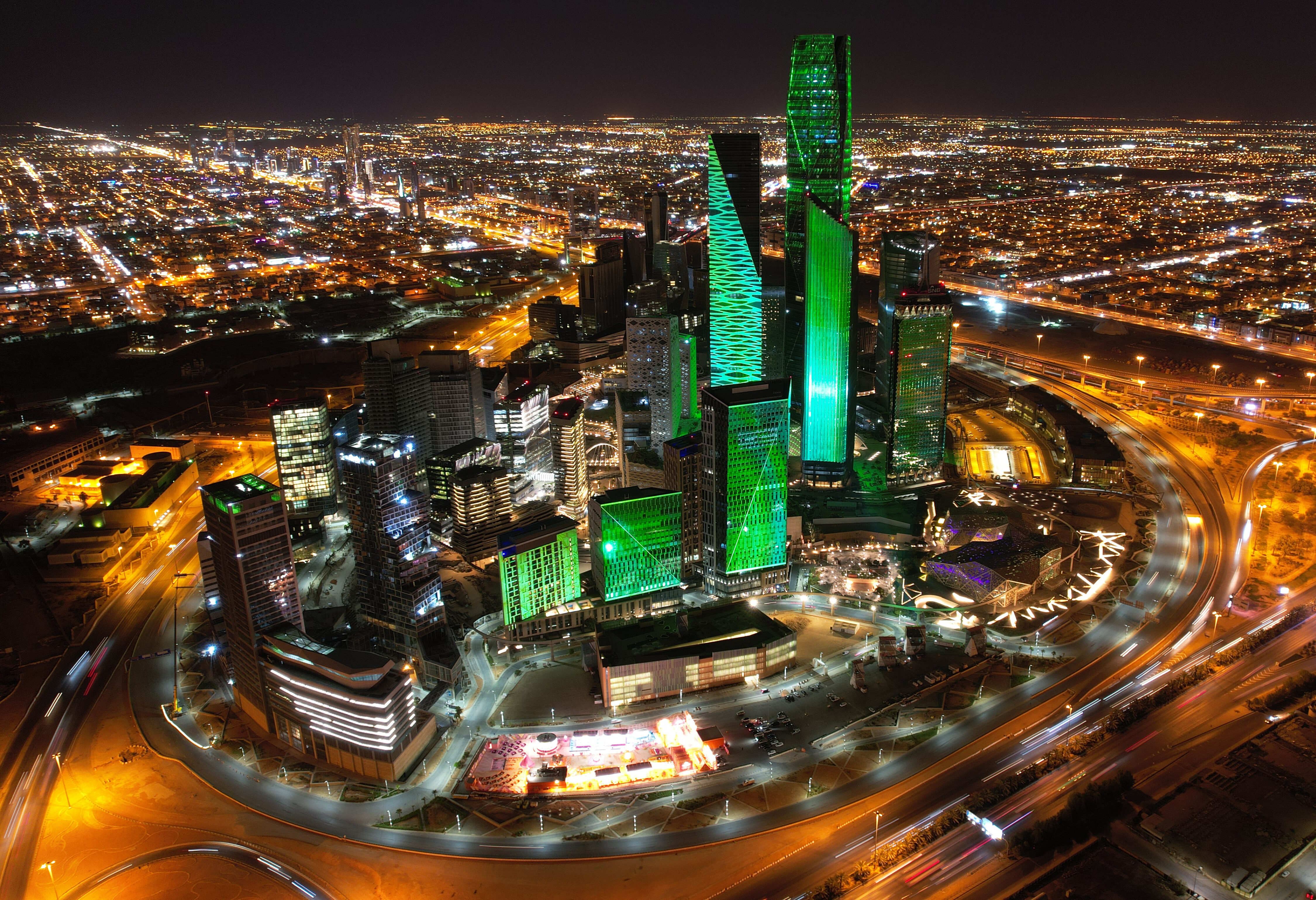 Saoedi Arabie Riyadh Stad Avond