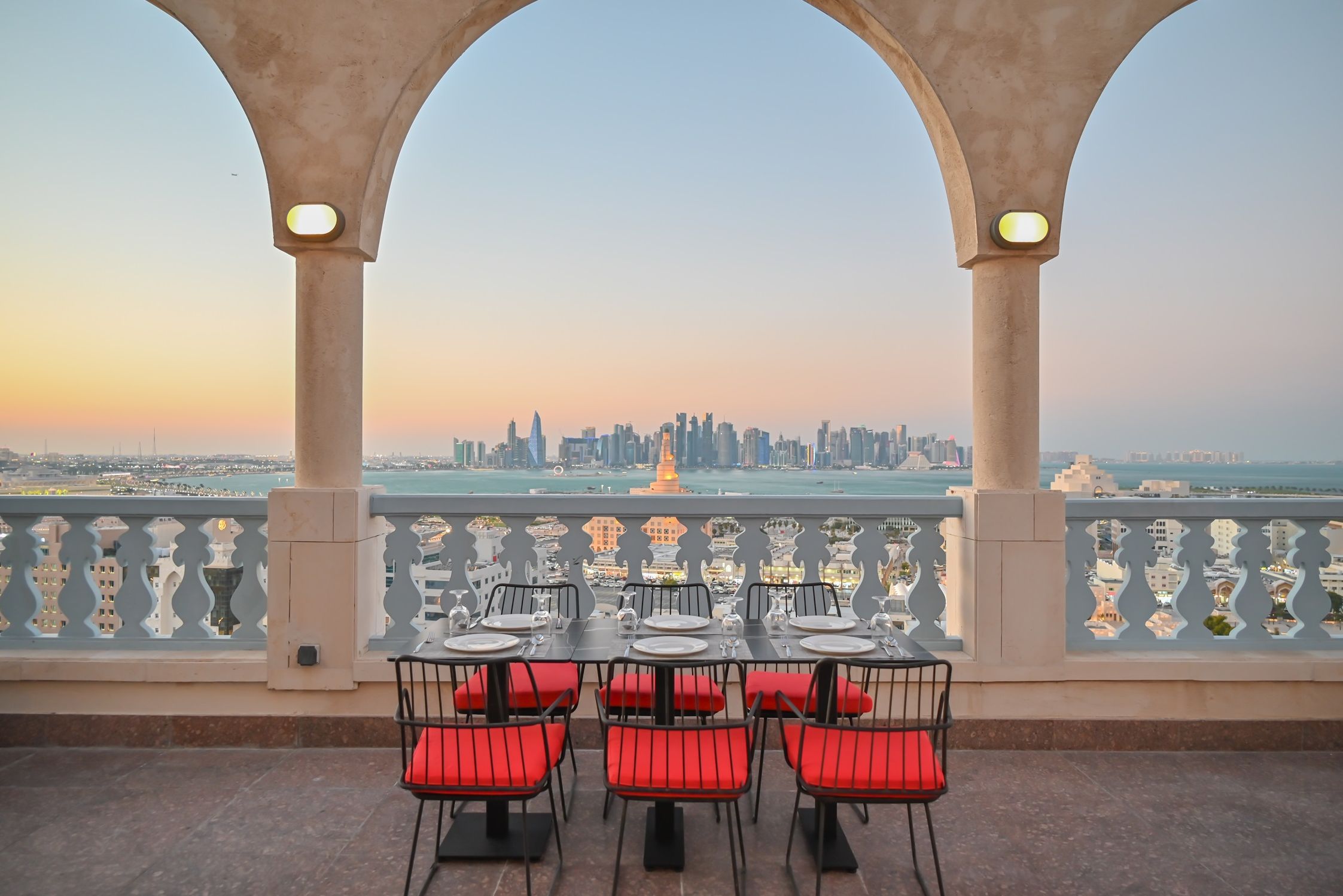 Qatar Doha Central Inn Souq Waqif Restaurant Terras