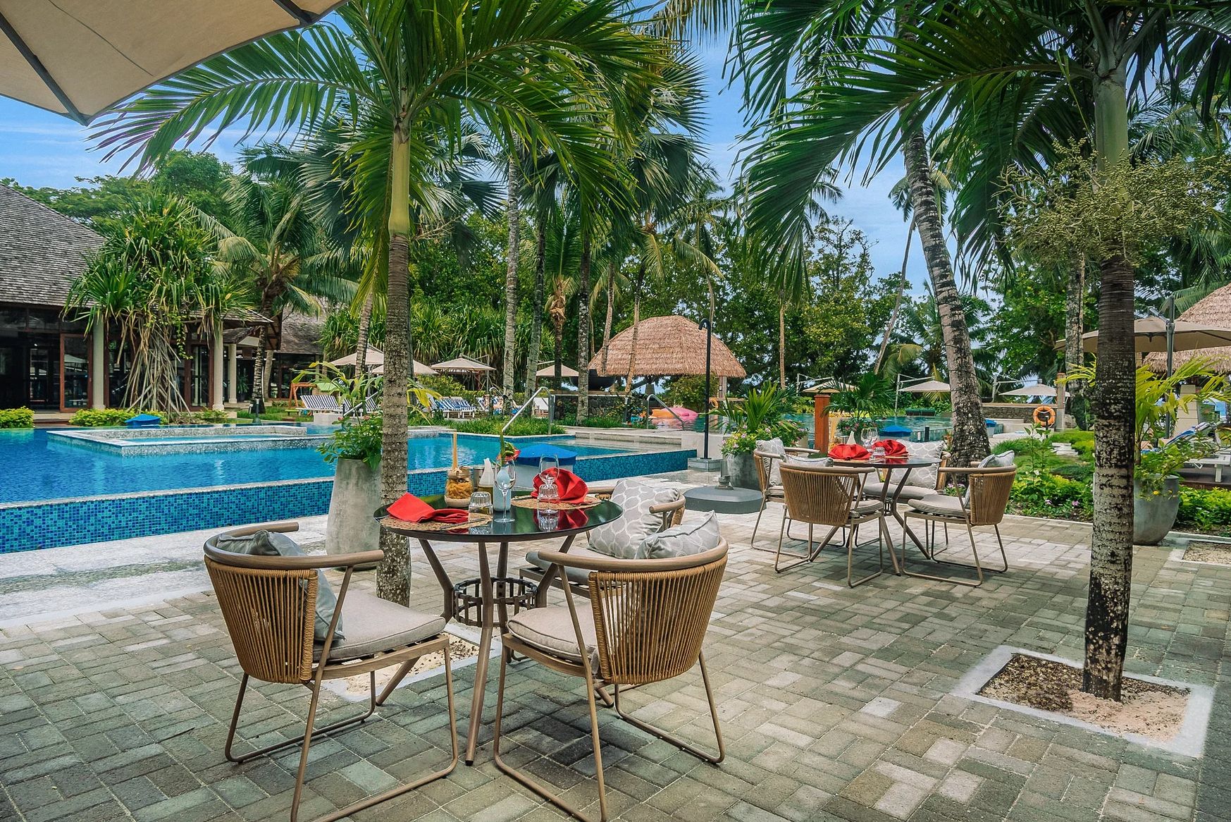 Seychellen Silhouette Island Niva Labriz Restaurant