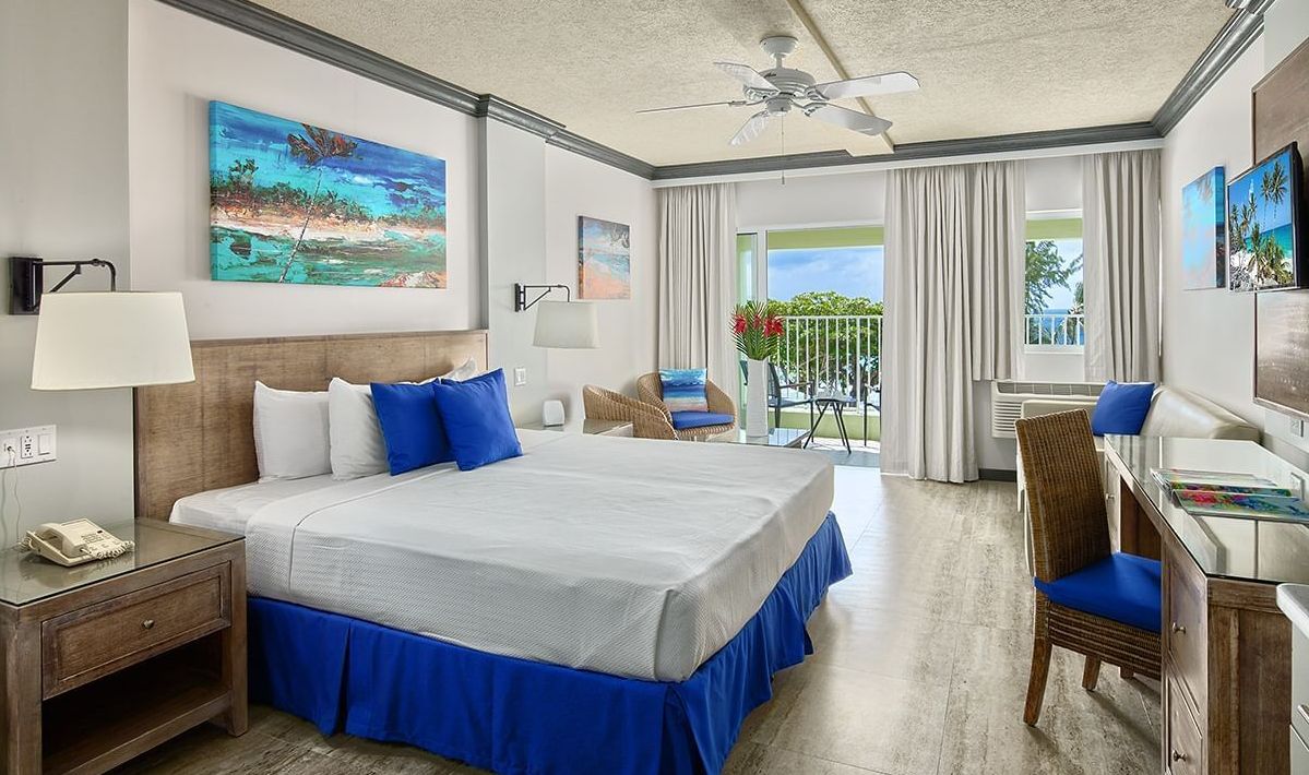 Barbados Zuidkust Christ Church Coconut Court Beach Hotel Ocean View Kamer